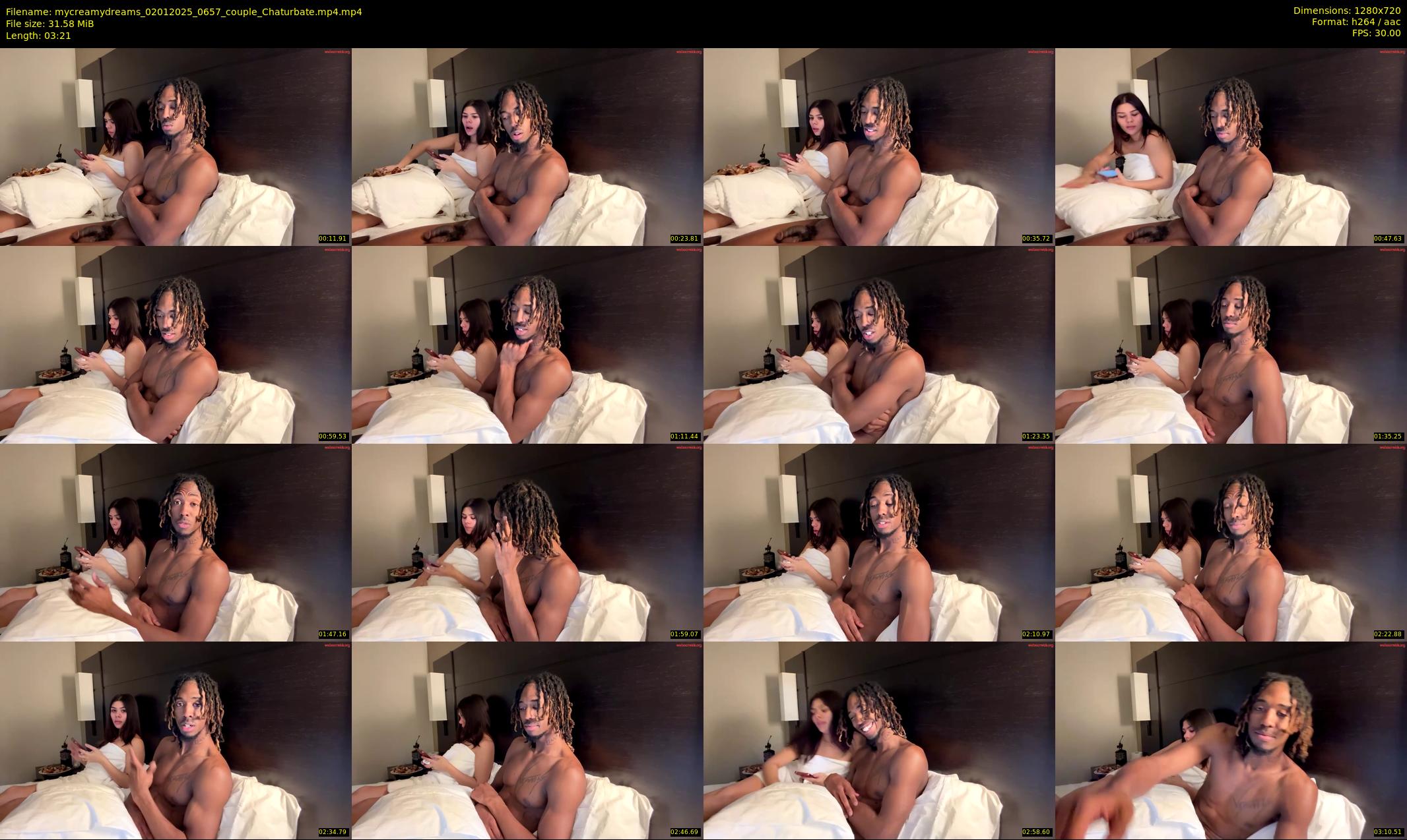 mycreamydreams — 4 minute Chaturbate couple cam show recording, 720p, Jan 2, 2025