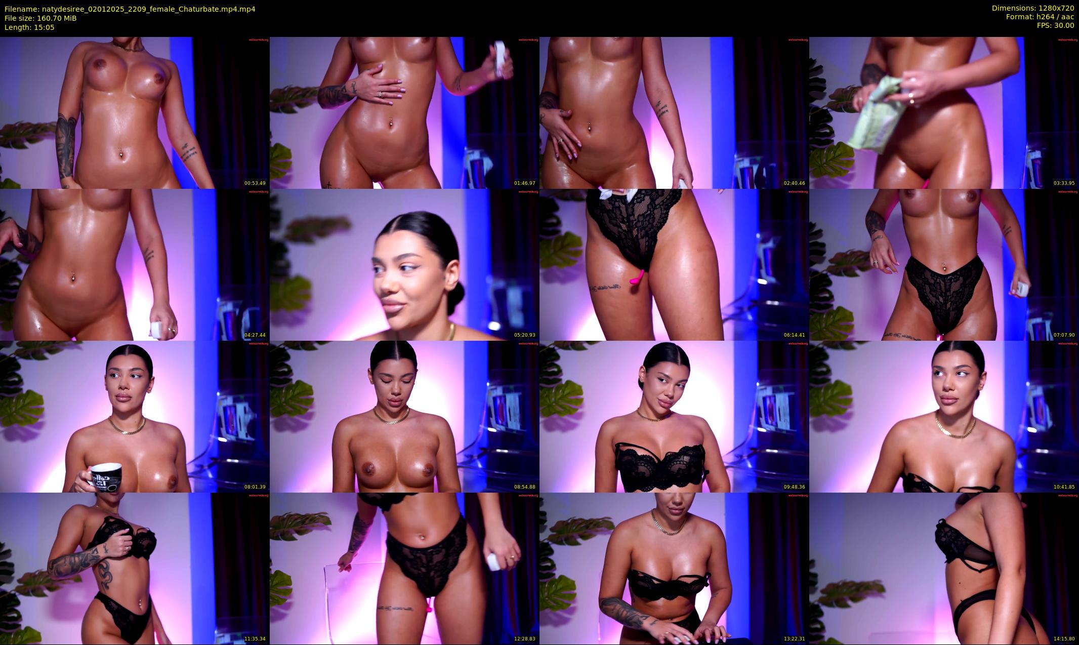 natydesiree — 16 minute Chaturbate female cam show recording, 720p, Jan 2, 2025