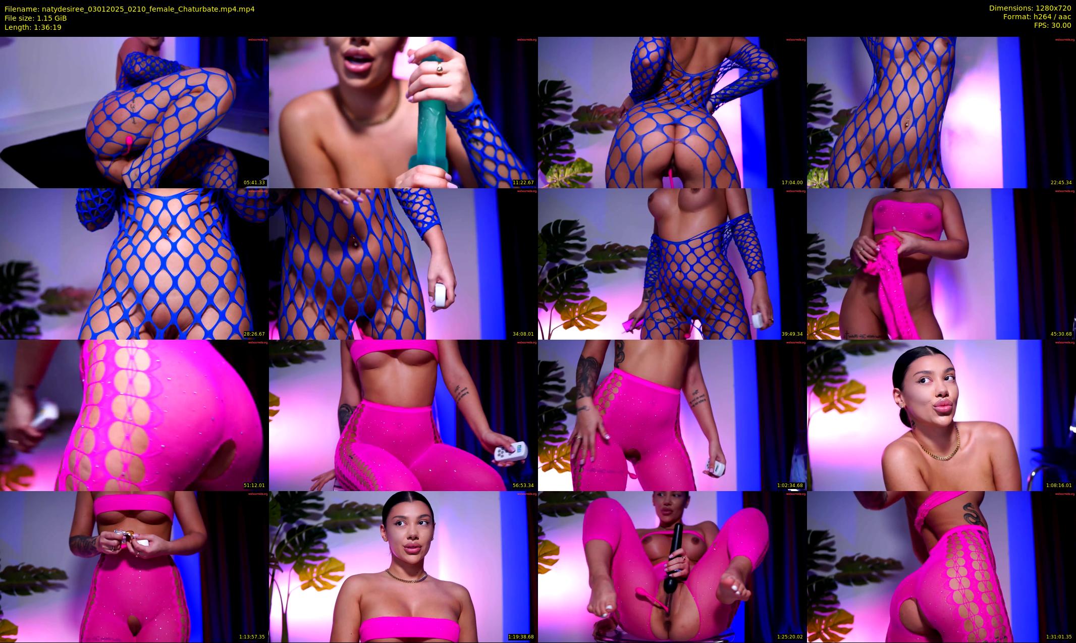 natydesiree — 97 minute Chaturbate female cam show recording, 720p, Jan 3, 2025