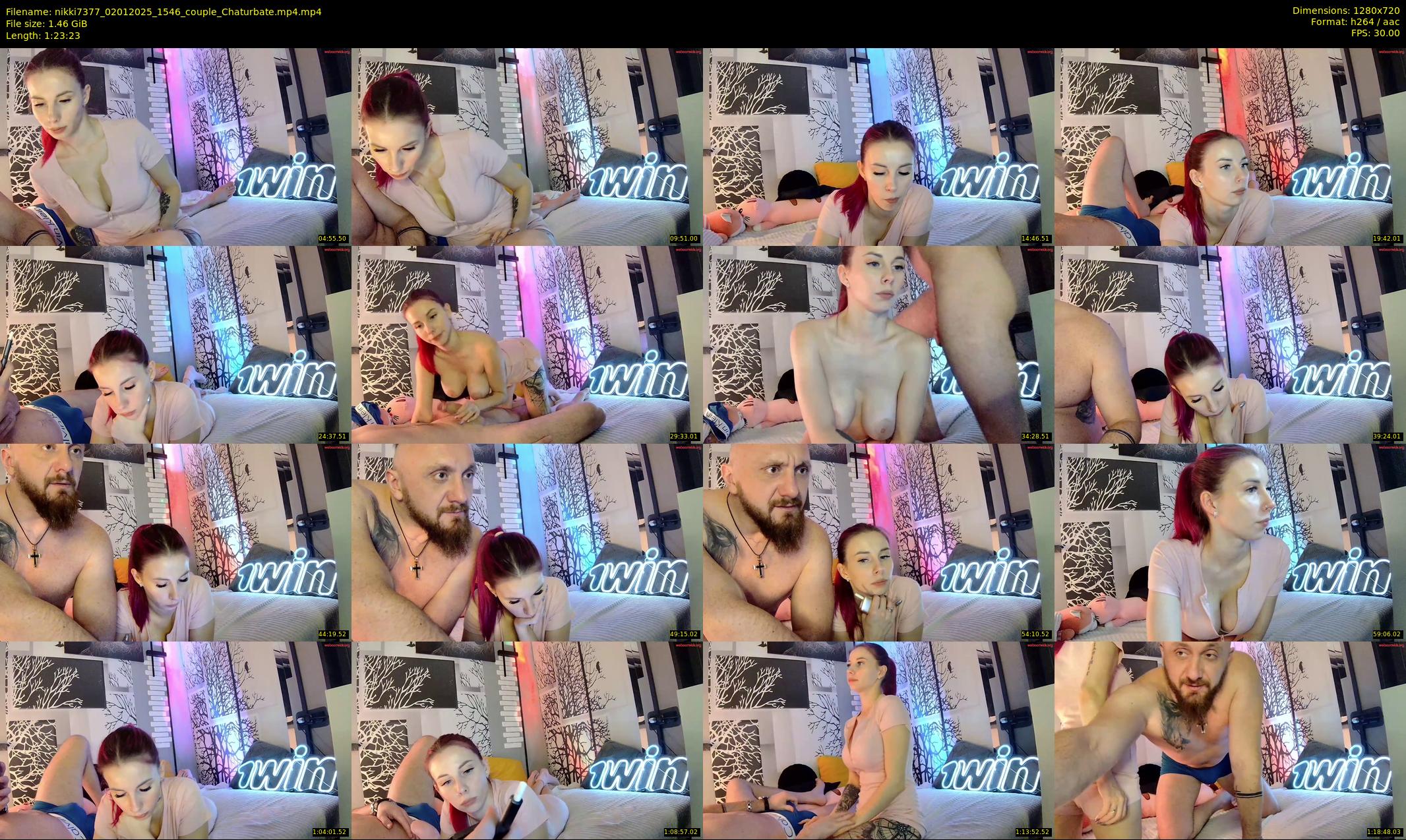 nikki7377 — 84 minute Chaturbate couple cam show recording, 720p, Jan 2, 2025