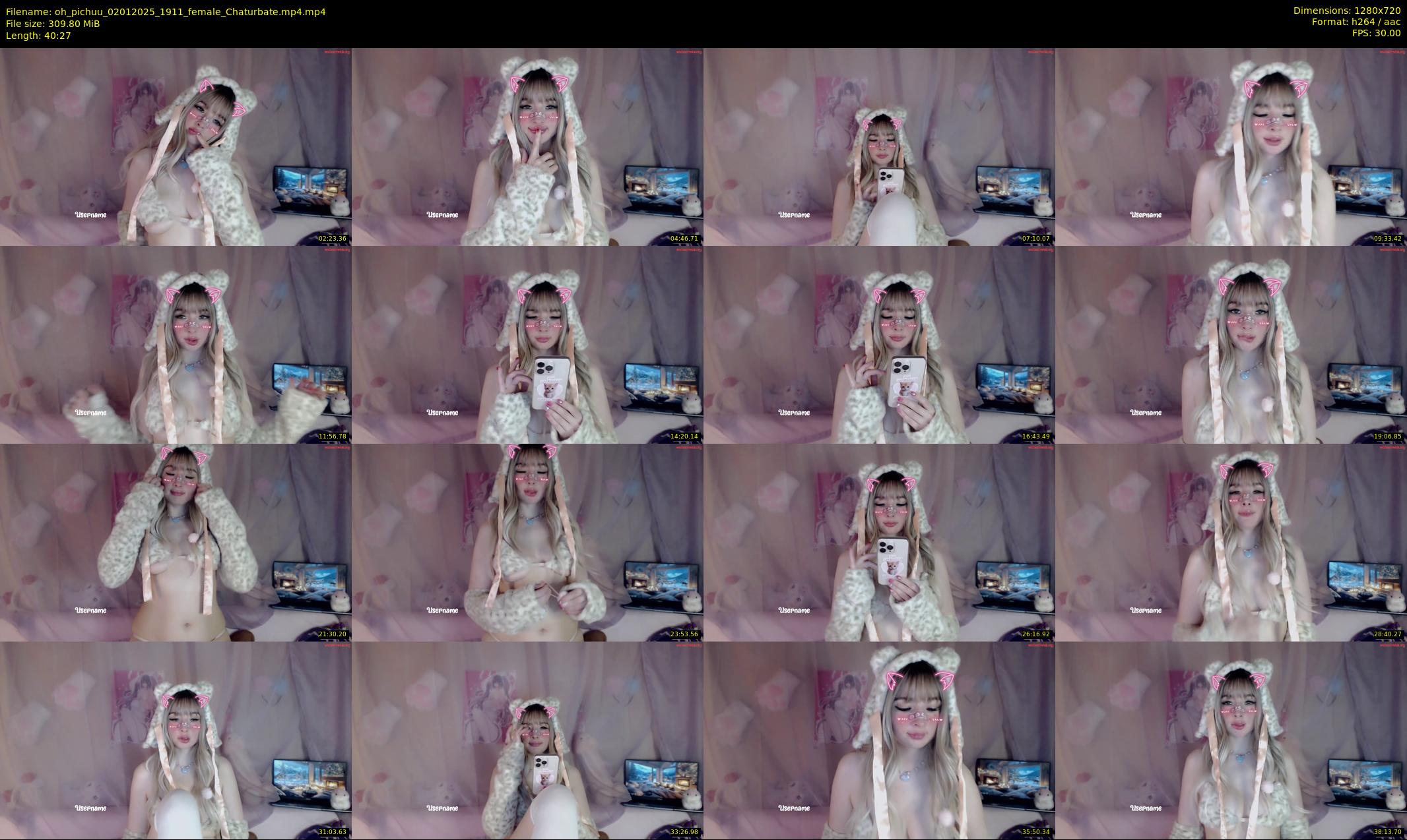 oh_pichuu — 41 minute Chaturbate female cam show recording, 720p, Jan 2, 2025
