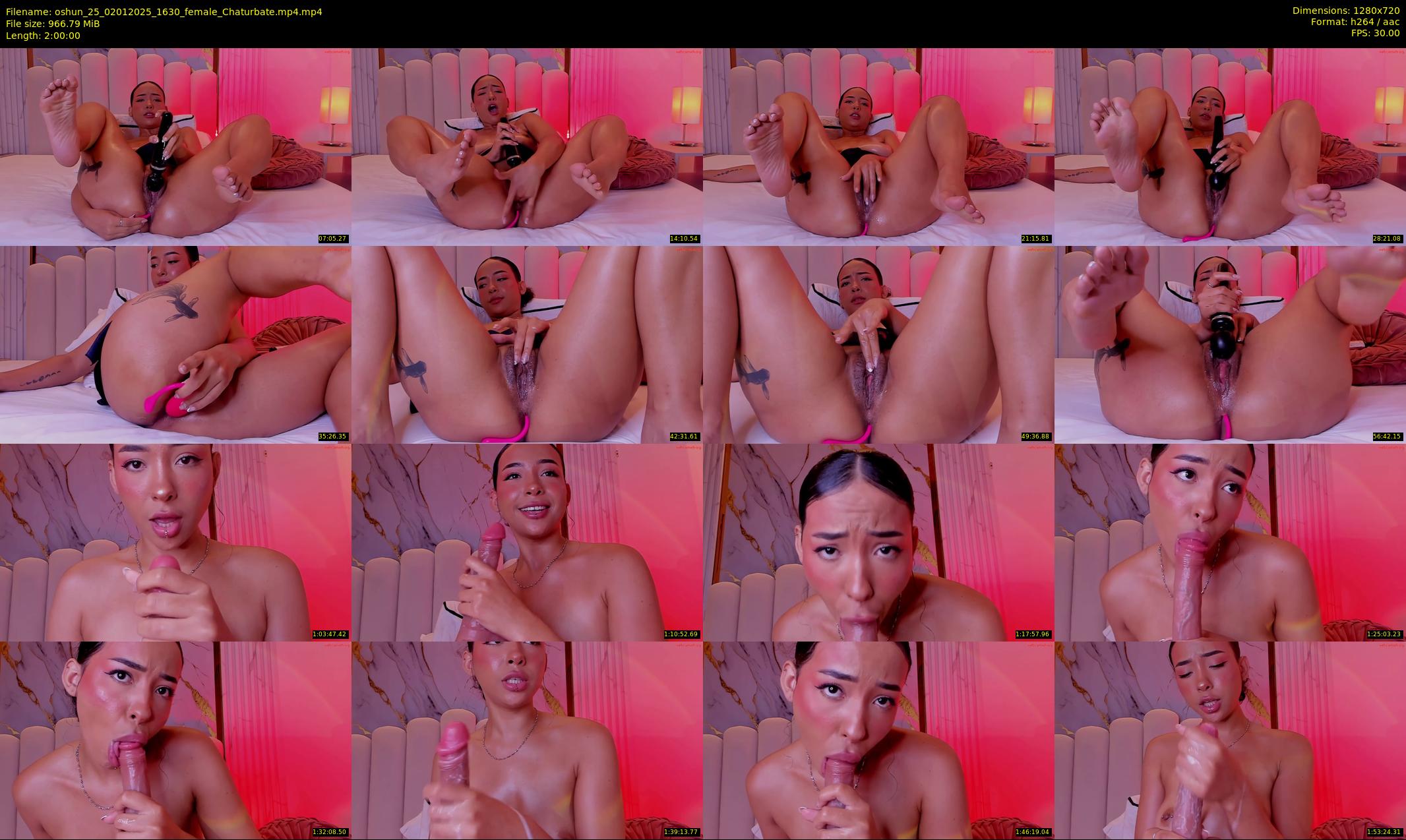 oshun_25 — 120 minute Chaturbate female cam show recording, 720p, Jan 2, 2025