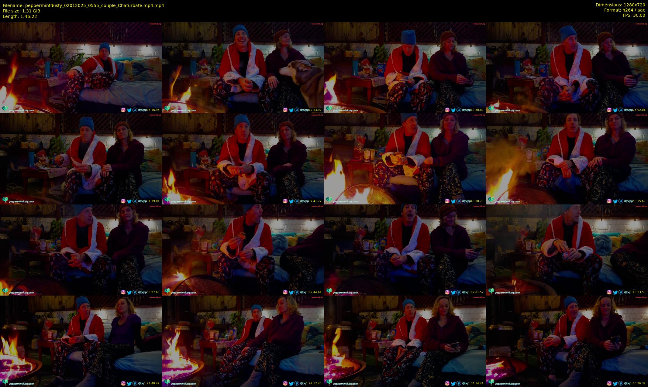peppermintdusty — 107 minute Chaturbate couple cam show recording, 720p, Jan 2, 2025
