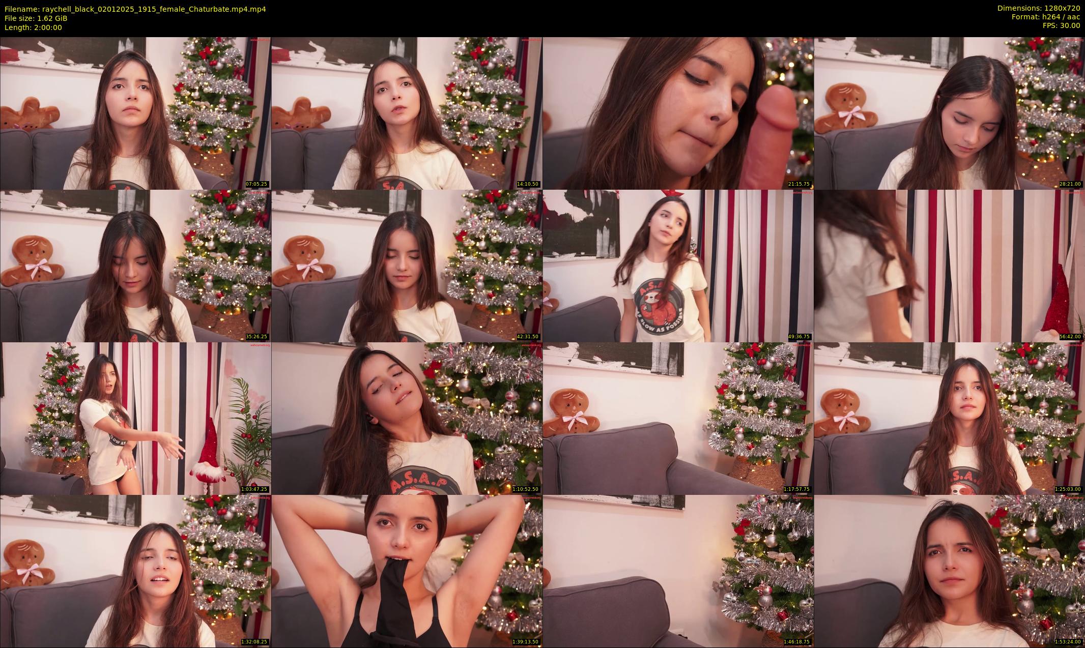 raychell_black — 120 minute Chaturbate female cam show recording, 720p, Jan 2, 2025
