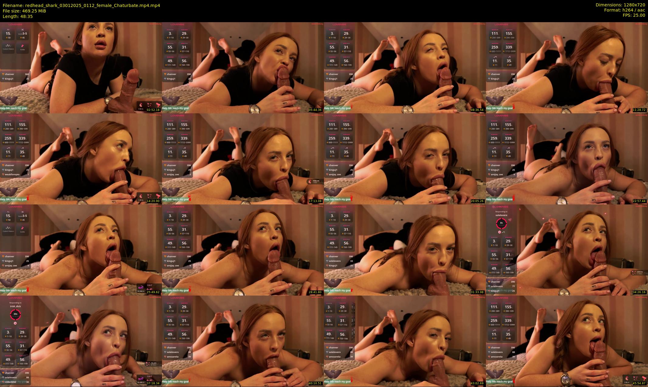 redhead_shark — 49 minute Chaturbate female cam show recording, 720p, Jan 3, 2025