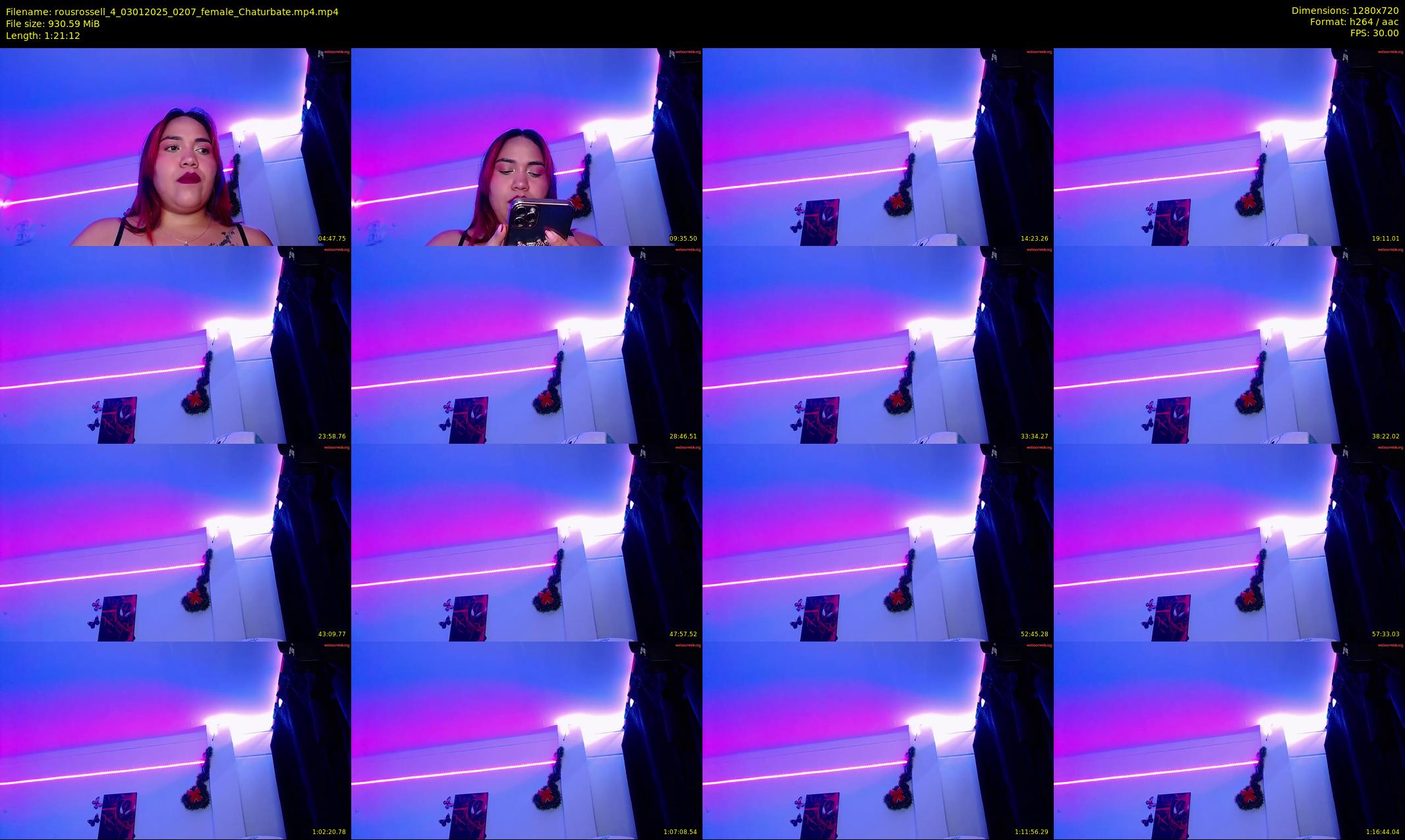 rousrossell_4 — 82 minute Chaturbate female cam show recording, 720p, Jan 3, 2025