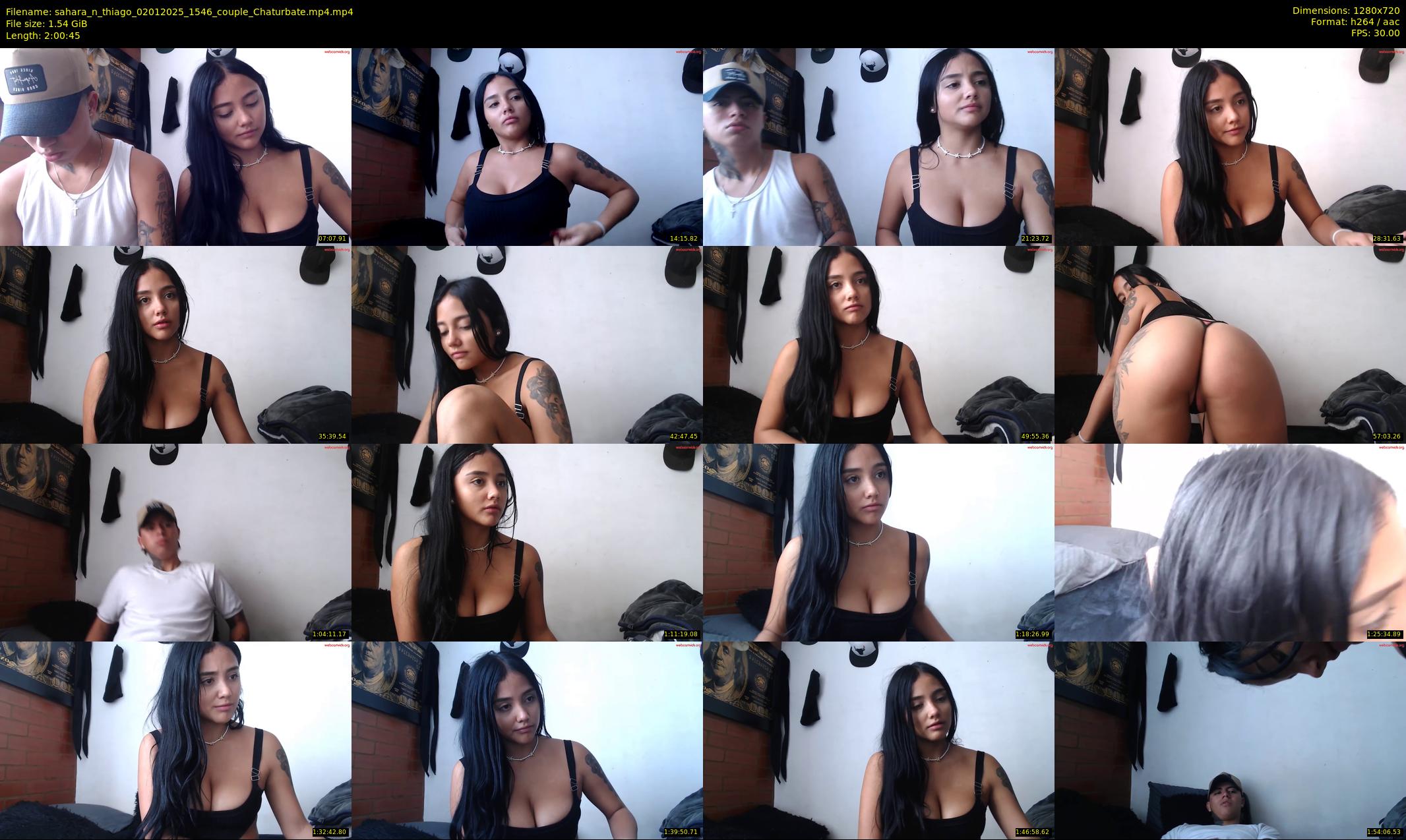 sahara_n_thiago — 121 minute Chaturbate couple cam show recording, 720p, Jan 2, 2025