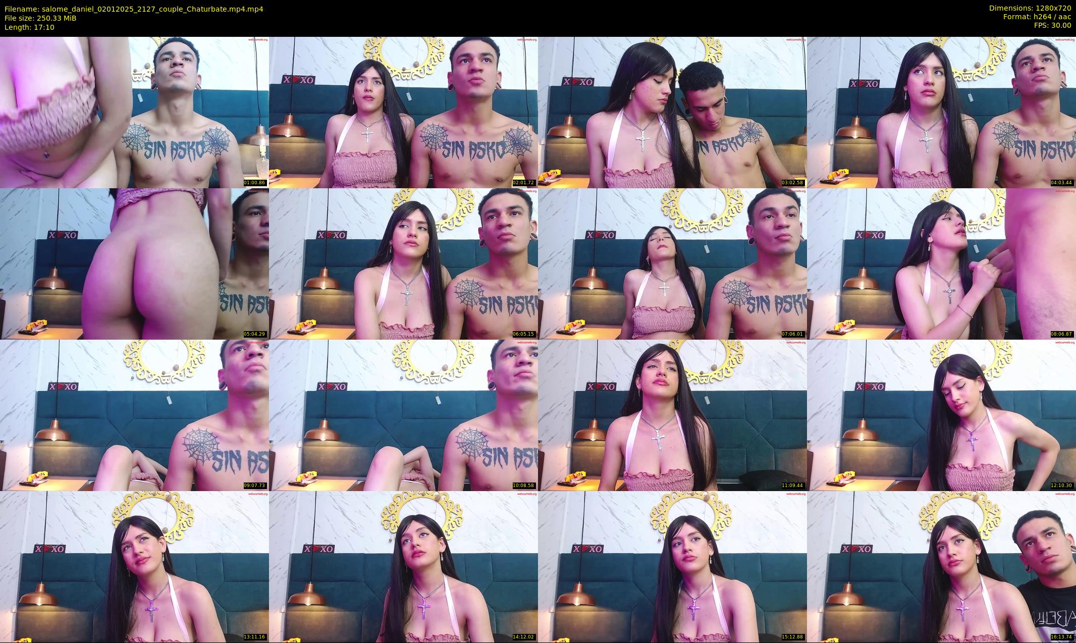 salome_daniel — 18 minute Chaturbate couple cam show recording, 720p, Jan 2, 2025