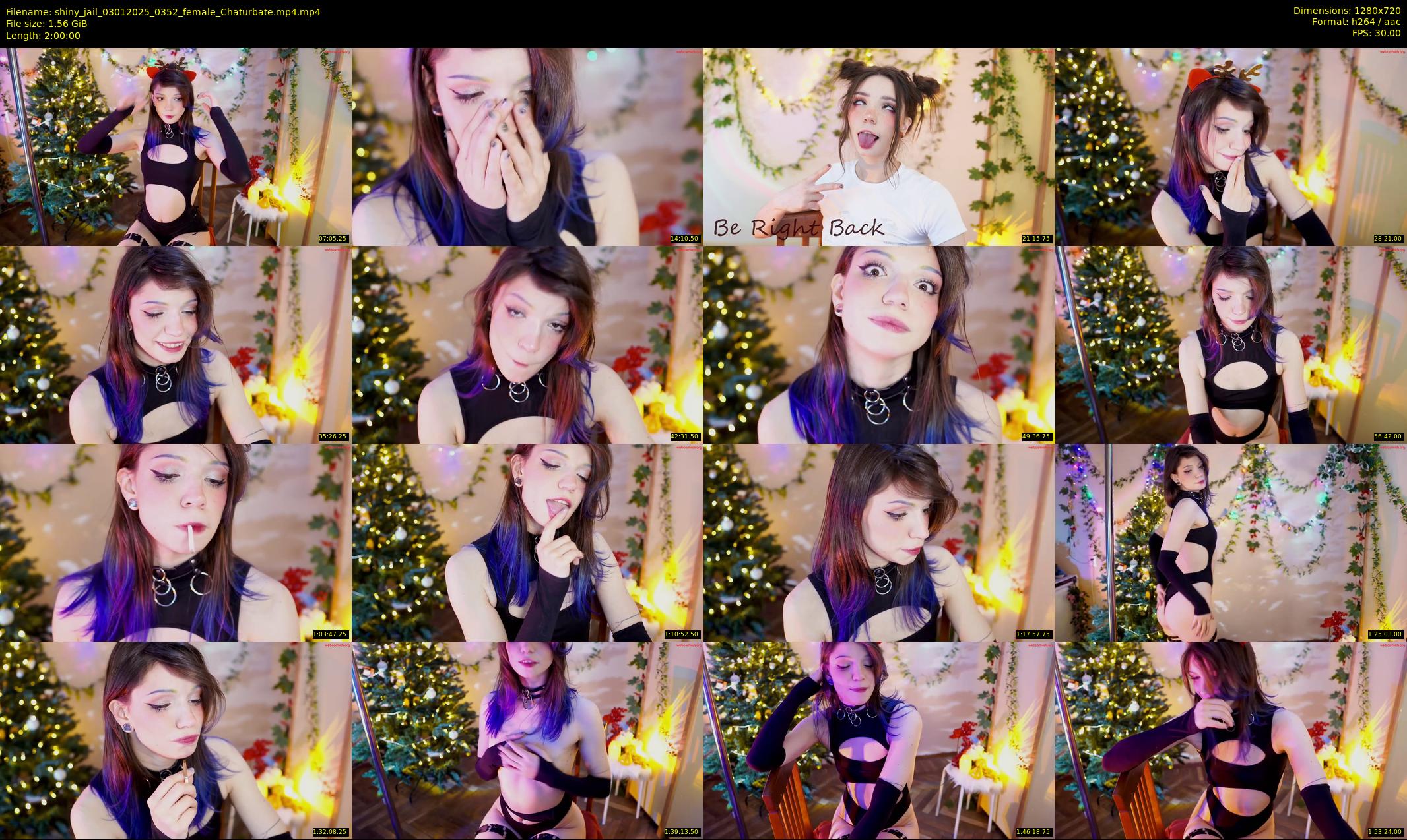 shiny_jail — 120 minute Chaturbate female cam show recording, 720p, Jan 3, 2025