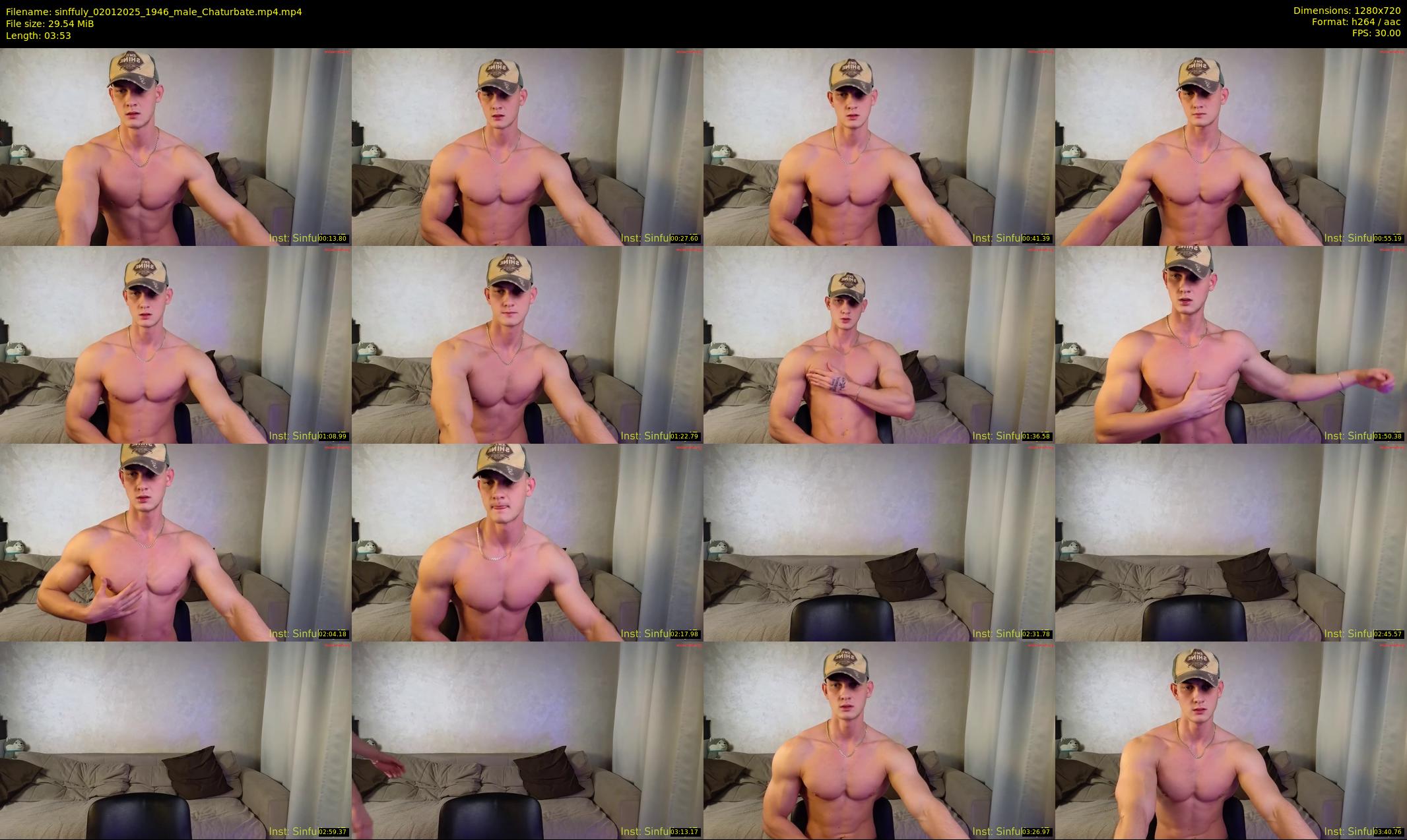 sinffuly — 4 minute Chaturbate male cam show recording, 720p, Jan 2, 2025