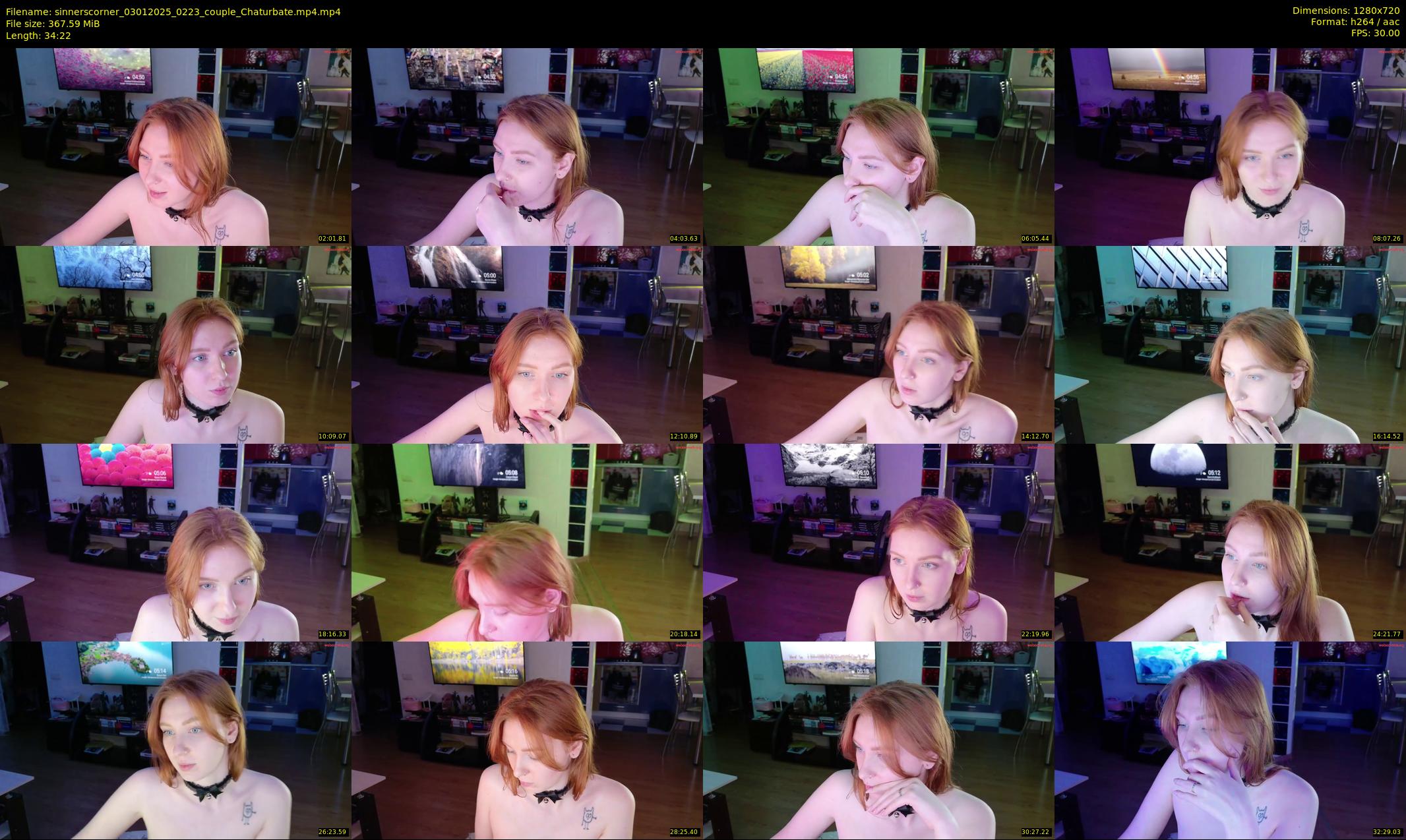 sinnerscorner — 35 minute Chaturbate couple cam show recording, 720p, Jan 3, 2025