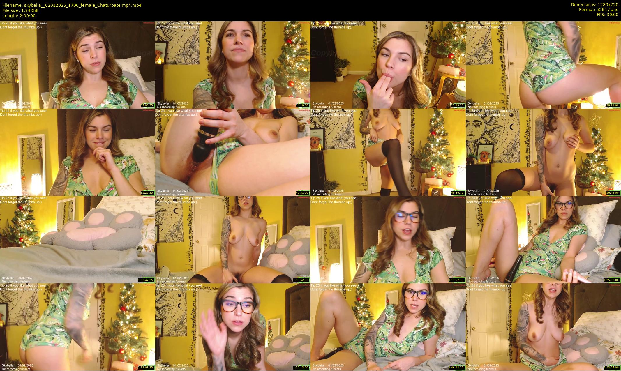 skybella_ — 120 minute Chaturbate female cam show recording, 720p, Jan 2, 2025