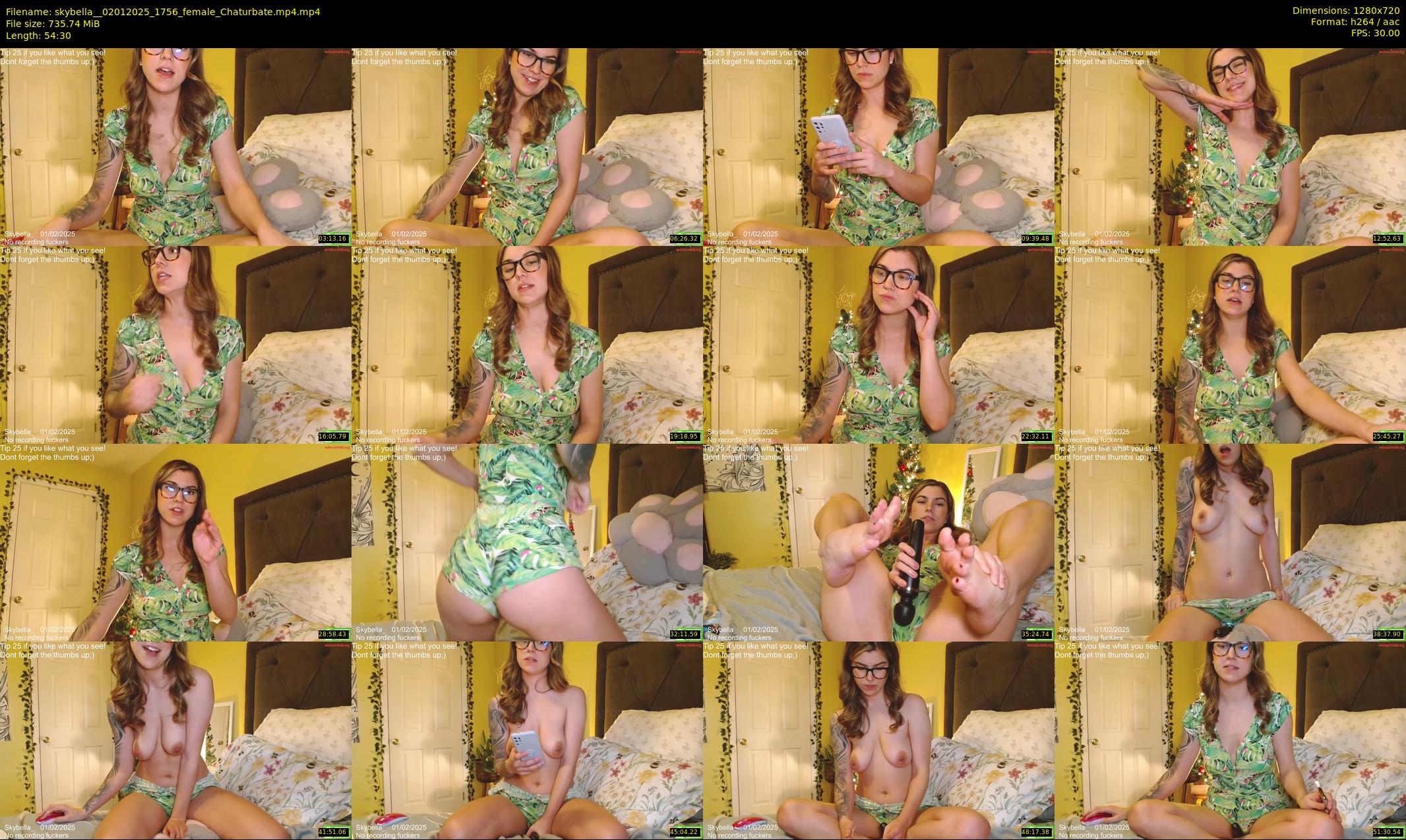 skybella_ — 55 minute Chaturbate female cam show recording, 720p, Jan 2, 2025
