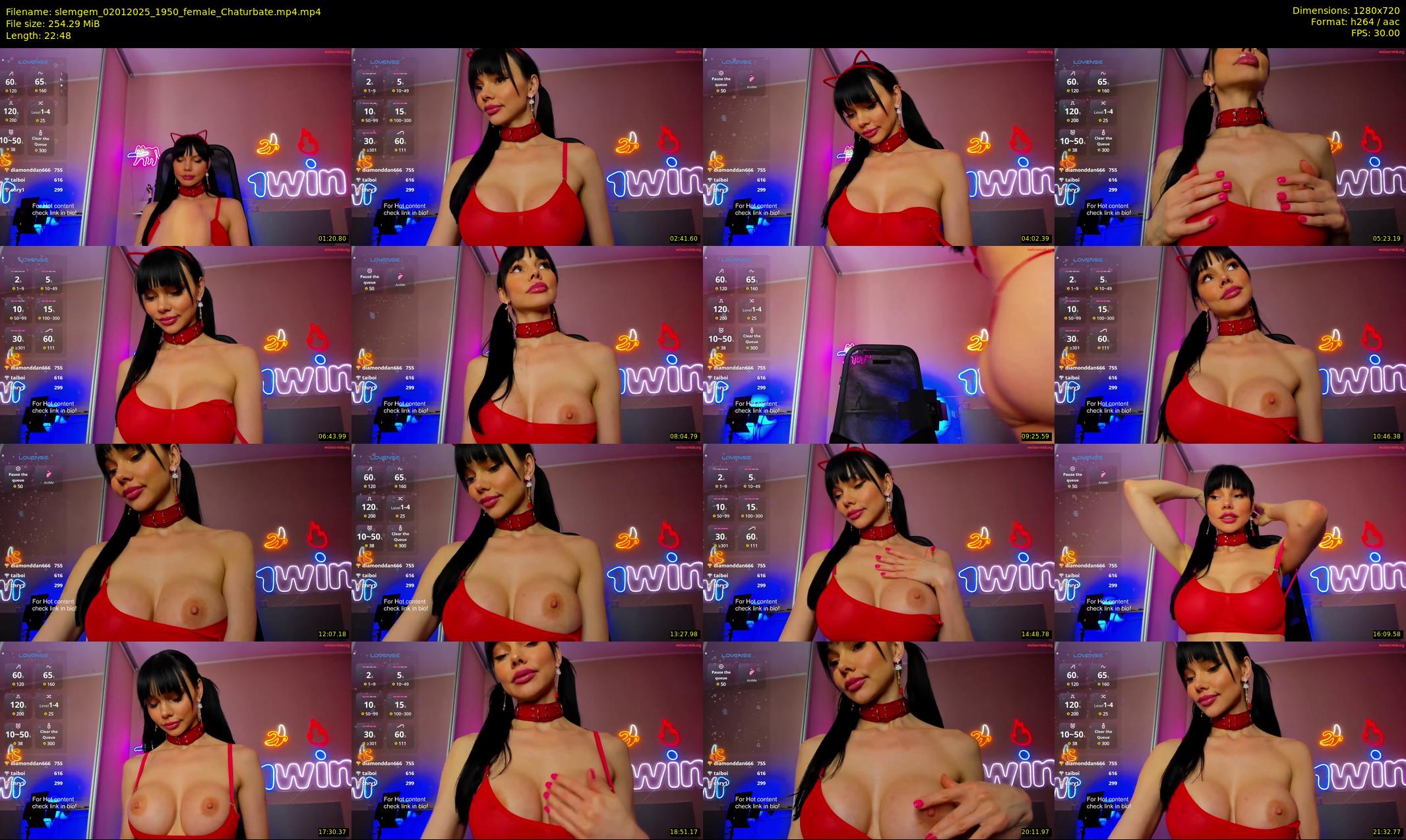 slemgem — 23 minute Chaturbate couple cam show recording, 720p, Jan 2, 2025