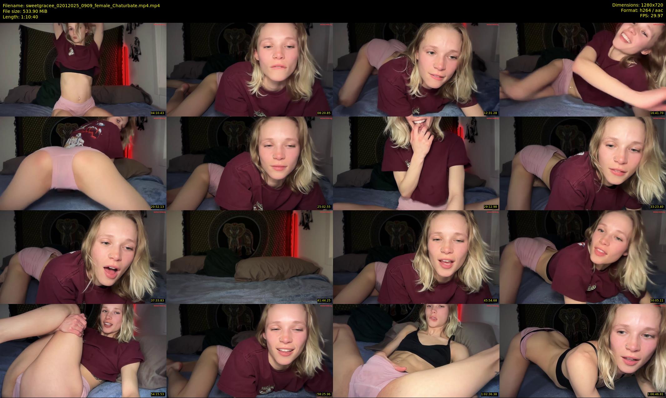 sweetgracee — 71 minute Chaturbate female cam show recording, 720p, Jan 2, 2025