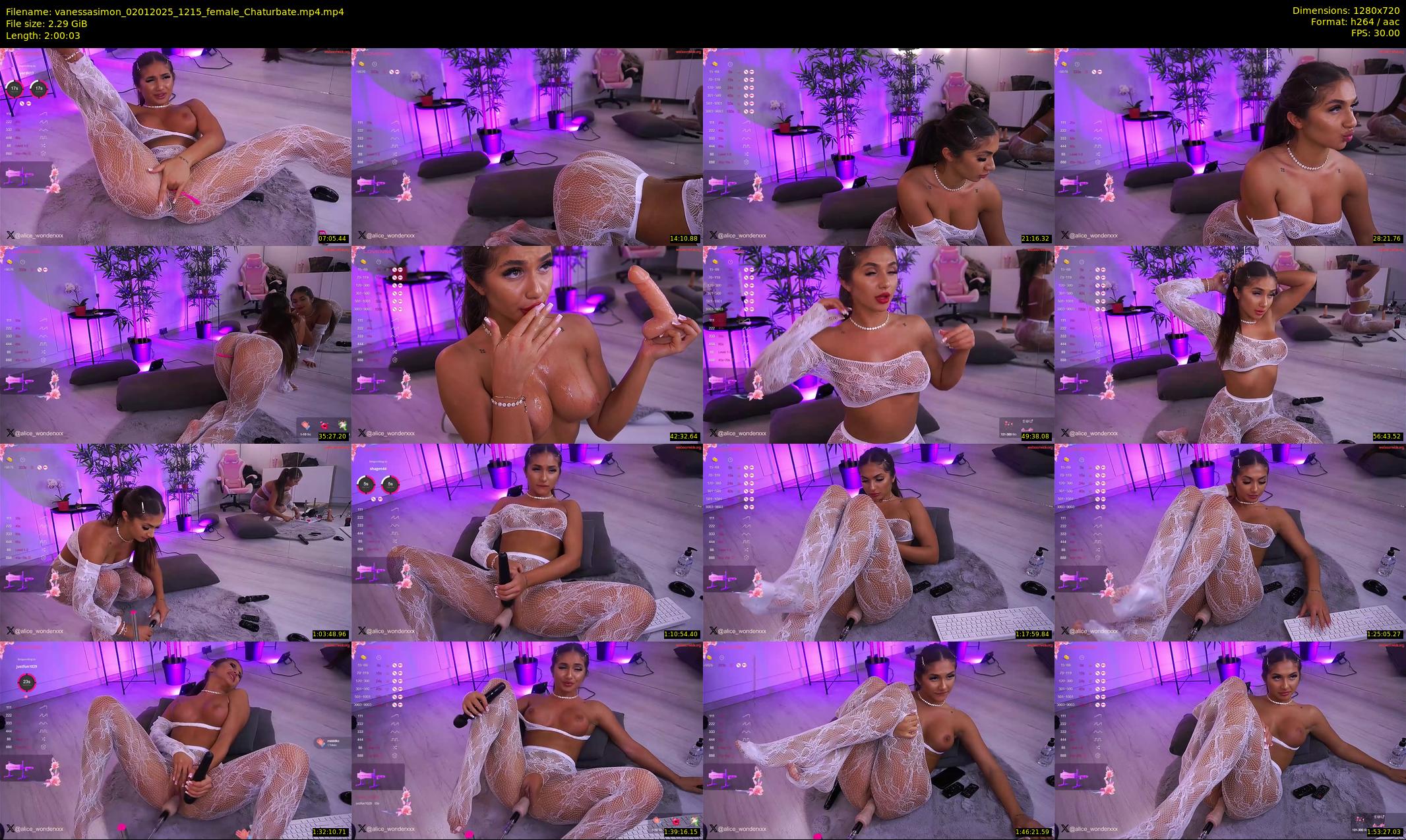 vanessasimon — 121 minute Chaturbate female cam show recording, 720p, Jan 2, 2025