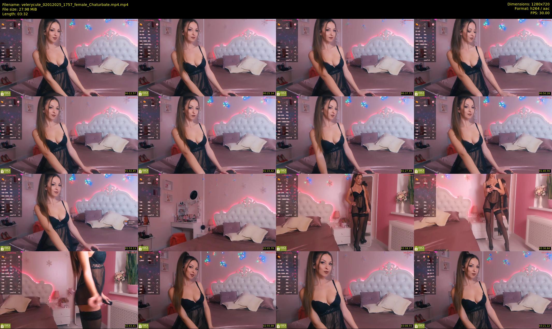 velerycute — 4 minute Chaturbate female cam show recording, 720p, Jan 2, 2025