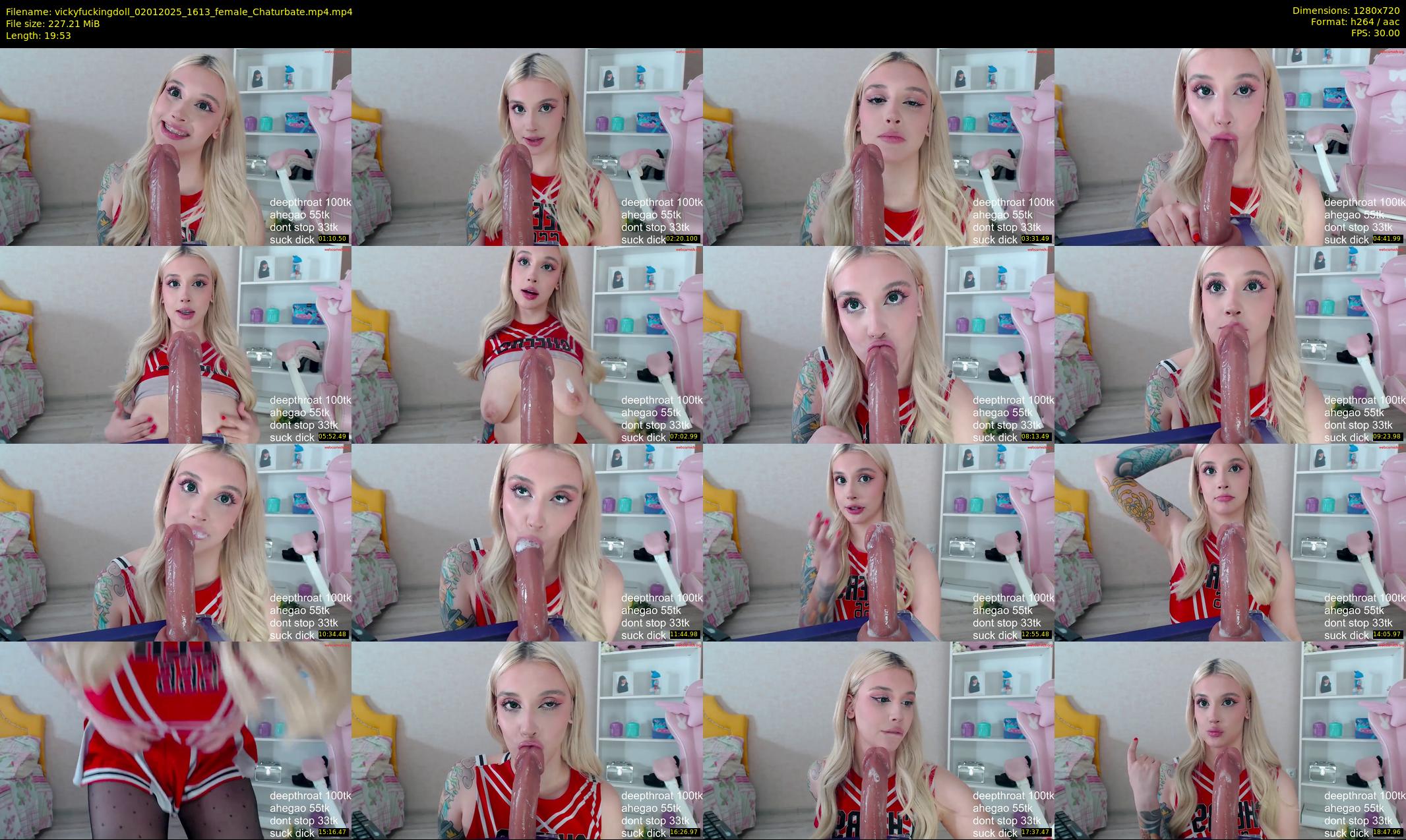 vickyfuckingdoll — 20 minute Chaturbate female cam show recording, 720p, Jan 2, 2025
