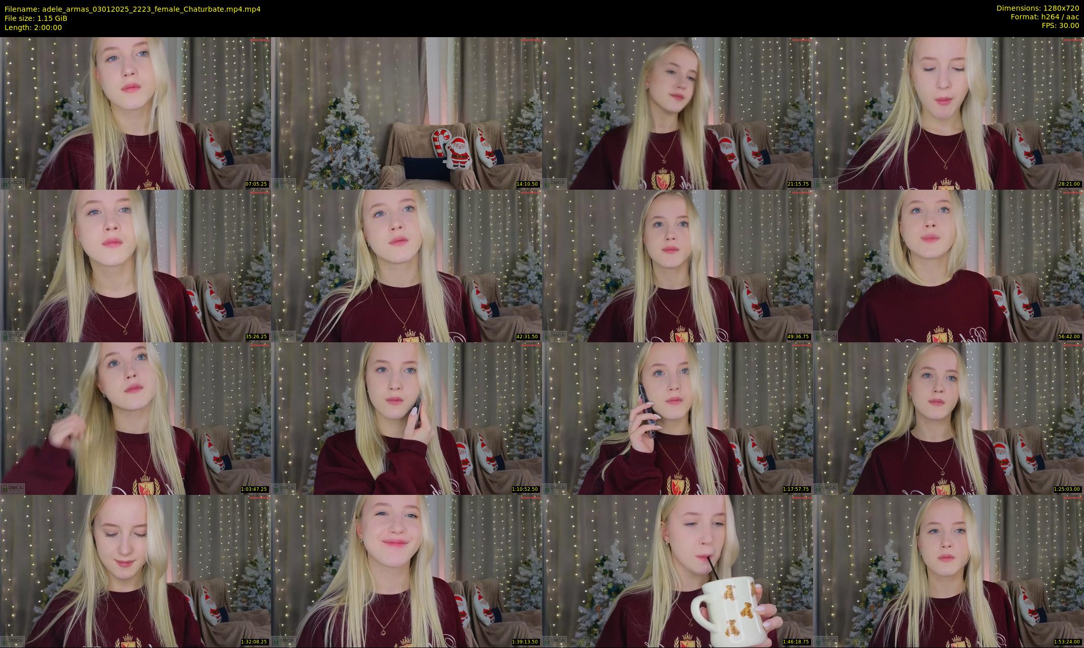 adele_armas — 120 minute Chaturbate female cam show recording, 720p, Jan 3, 2025