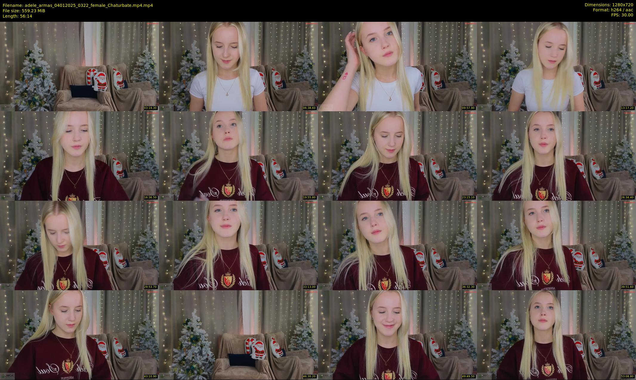 adele_armas — 57 minute Chaturbate female cam show recording, 720p, Jan 4, 2025