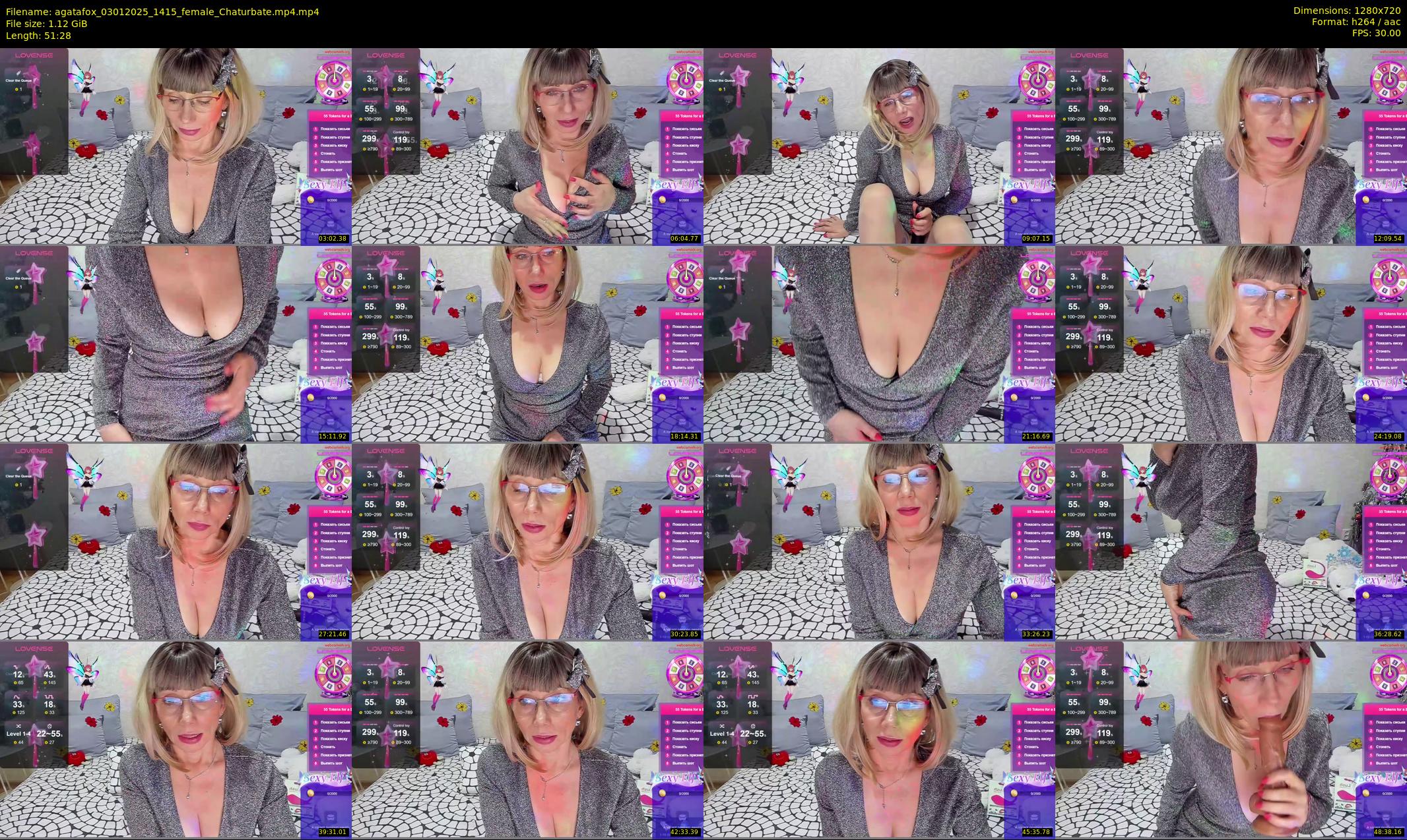 agatafox — 52 minute Chaturbate female cam show recording, 720p, Jan 3, 2025