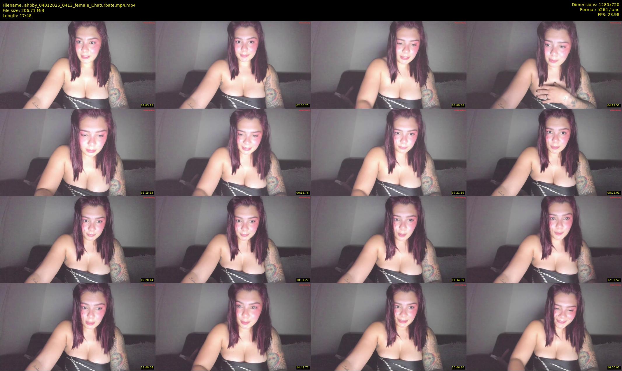 ahbby — 18 minute Chaturbate female cam show recording, 720p, Jan 4, 2025
