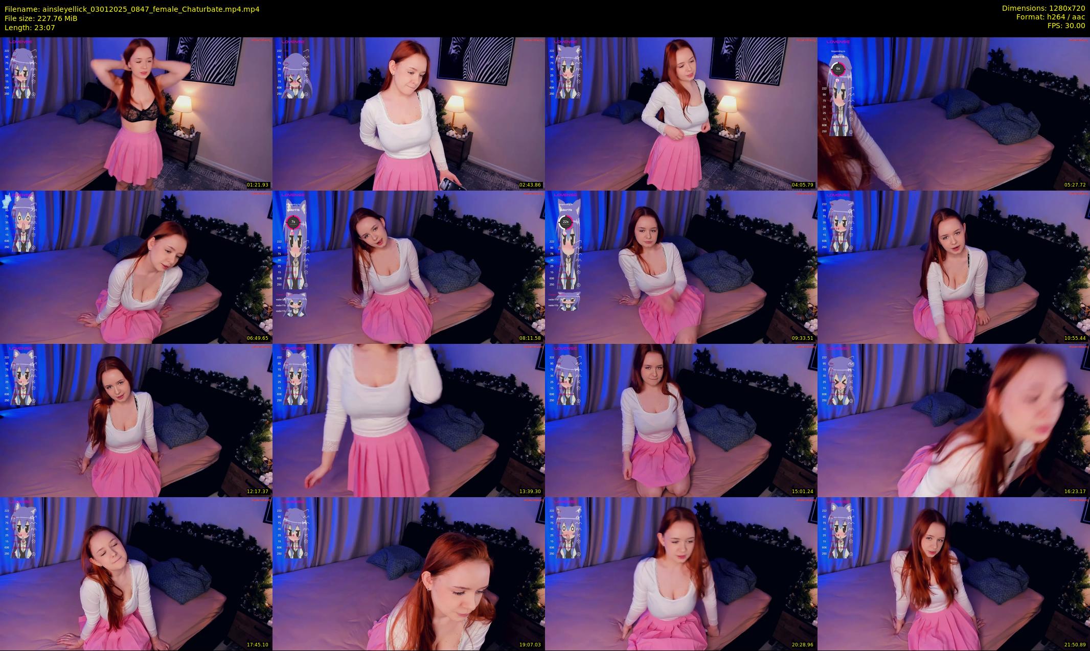 ainsleyellick — 24 minute Chaturbate female cam show recording, 720p, Jan 3, 2025