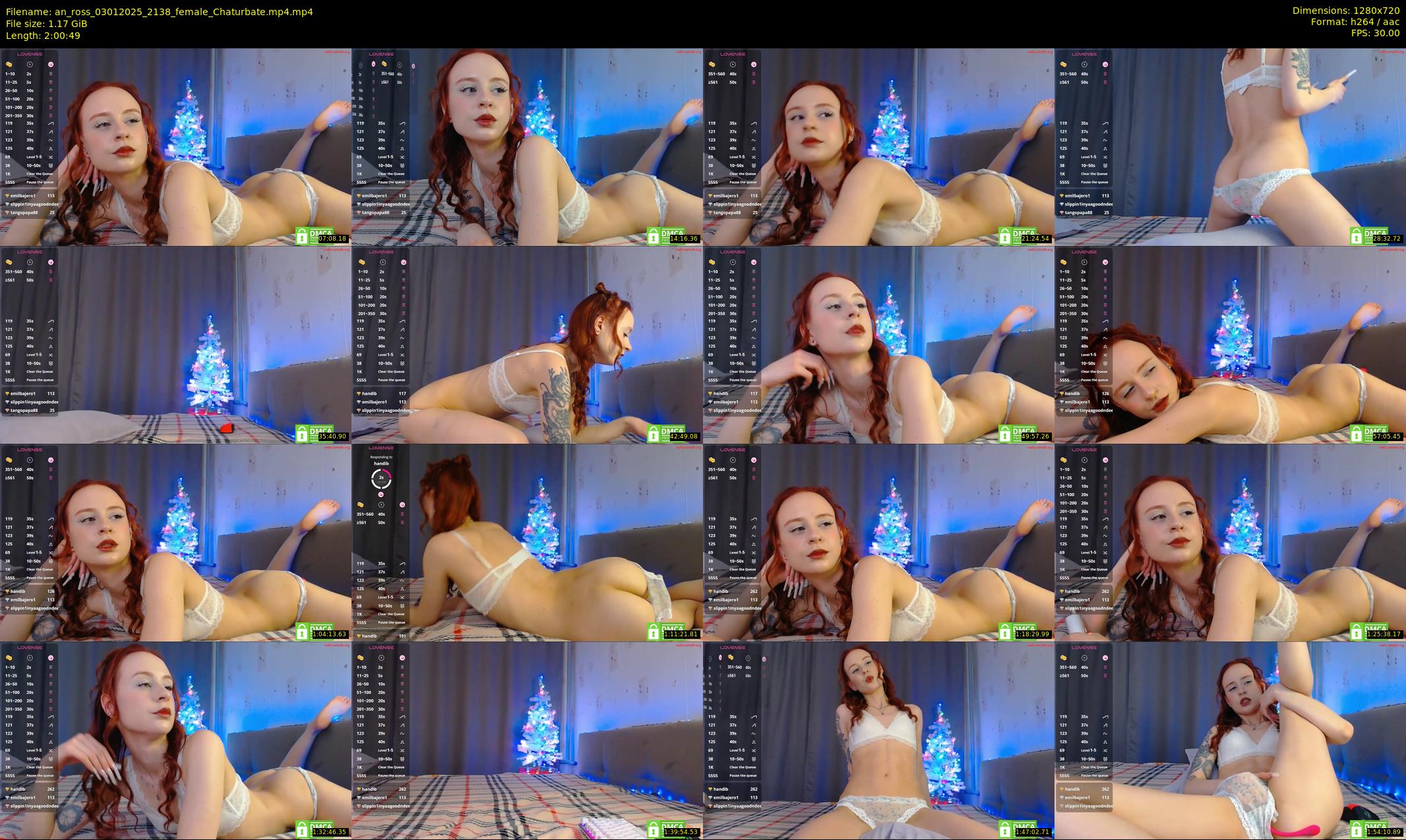 an_ross — 121 minute Chaturbate female cam show recording, 720p, Jan 3, 2025