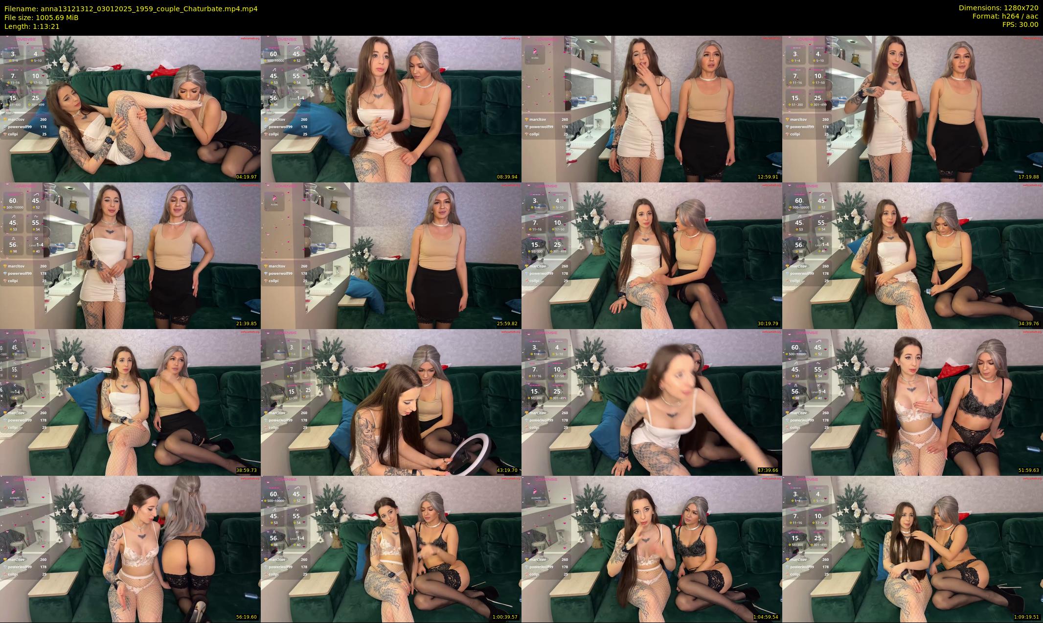anna13121312 — 74 minute Chaturbate couple cam show recording, 720p, Jan 3, 2025