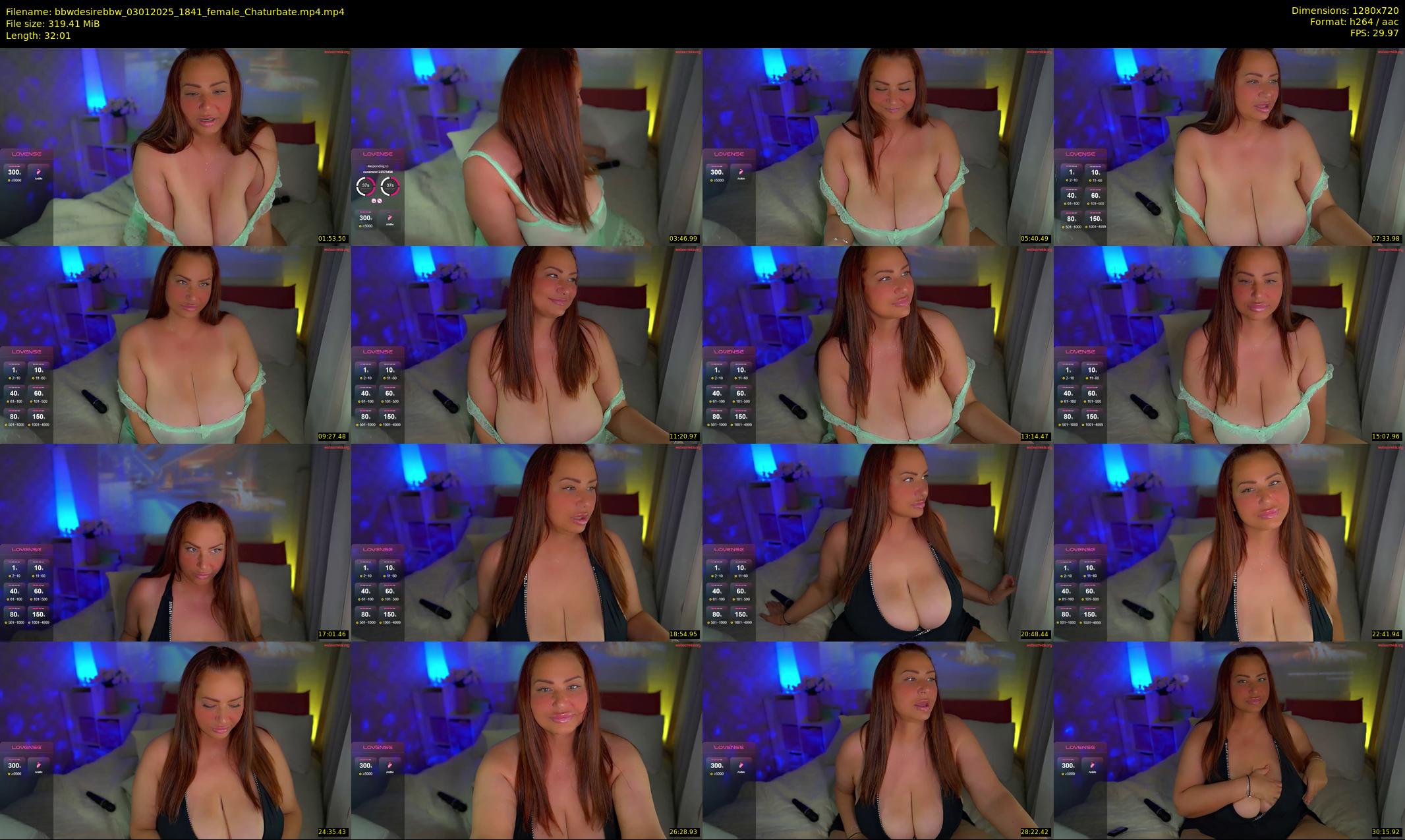 bbwdesirebbw — 33 minute Chaturbate female cam show recording, 720p, Jan 3, 2025
