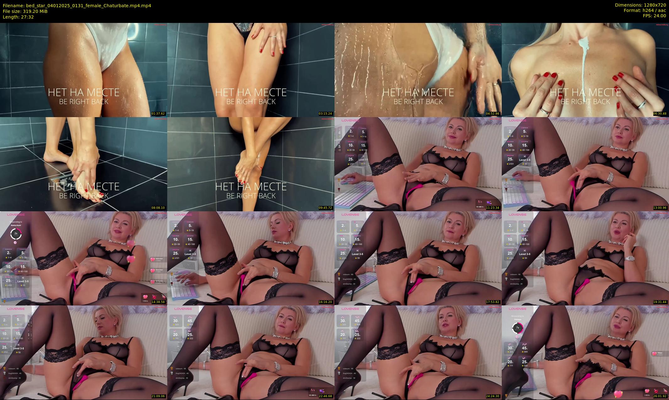 bed_star — 28 minute Chaturbate female cam show recording, 720p, Jan 4, 2025
