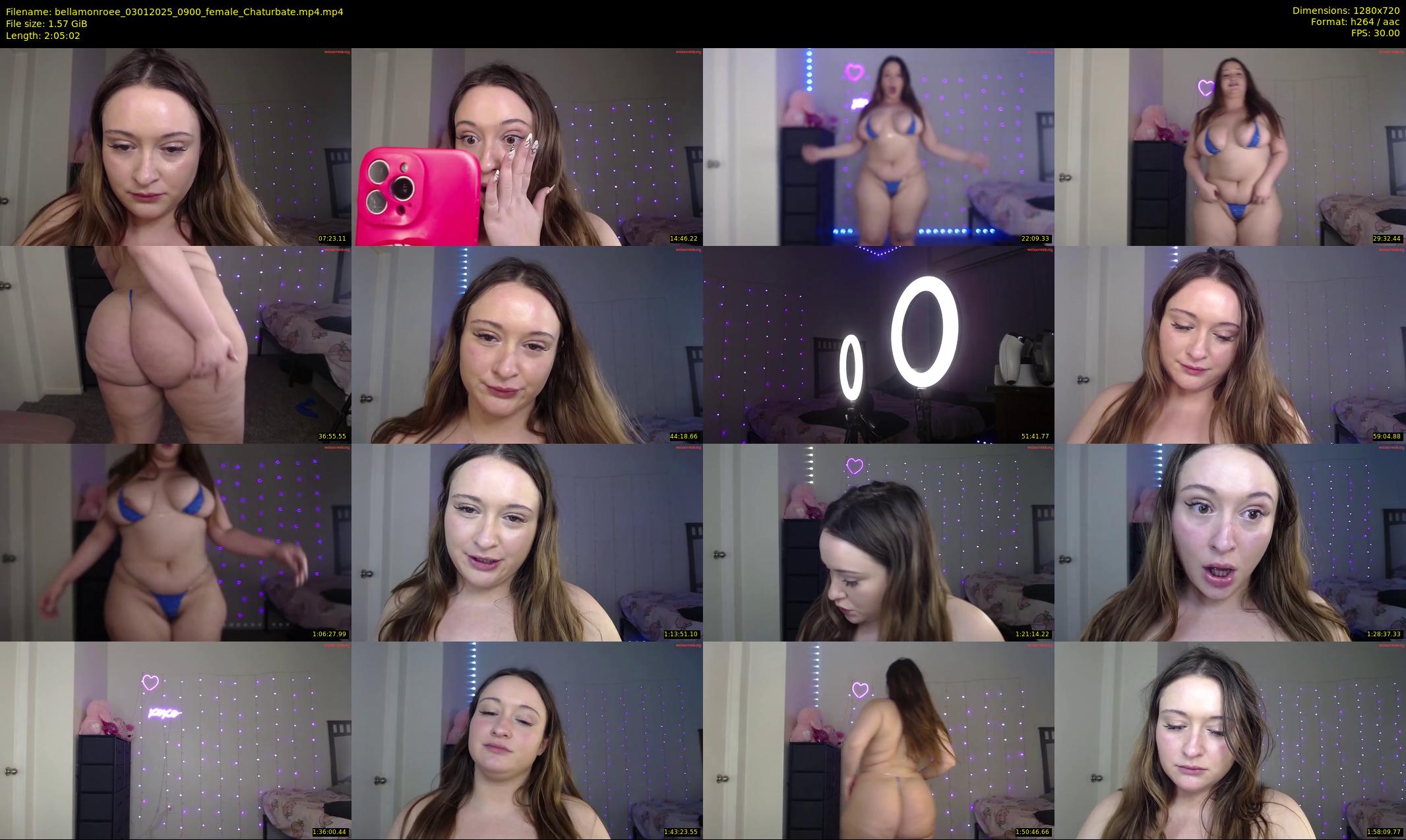 bellamonroee — 126 minute Chaturbate female cam show recording, 720p, Jan 3, 2025