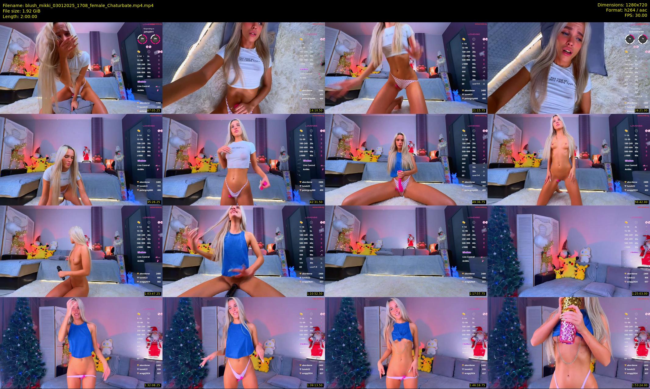 blush_mikki — 120 minute Chaturbate female cam show recording, 720p, Jan 3, 2025