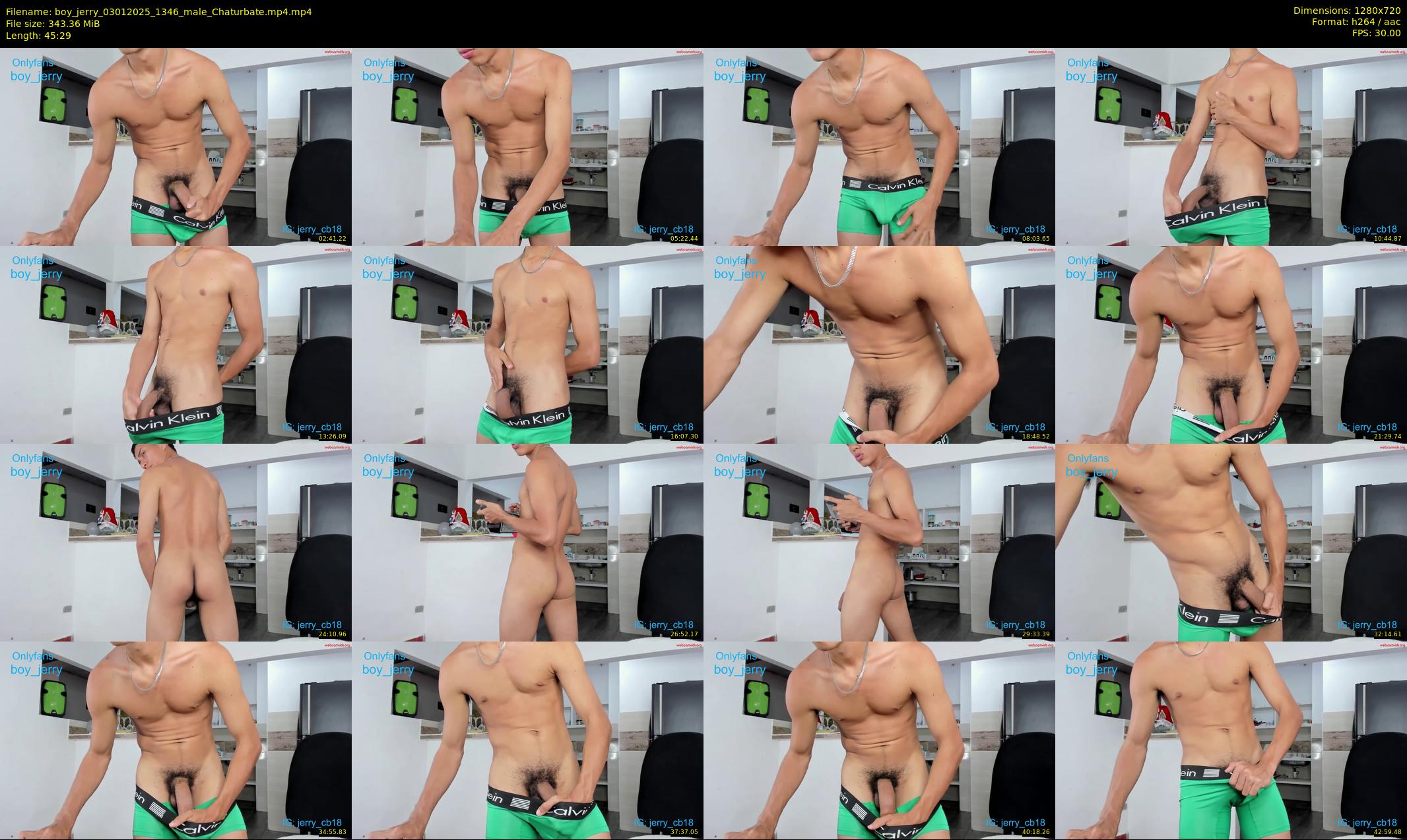 boy_jerry — 46 minute Chaturbate male cam show recording, 720p, Jan 3, 2025