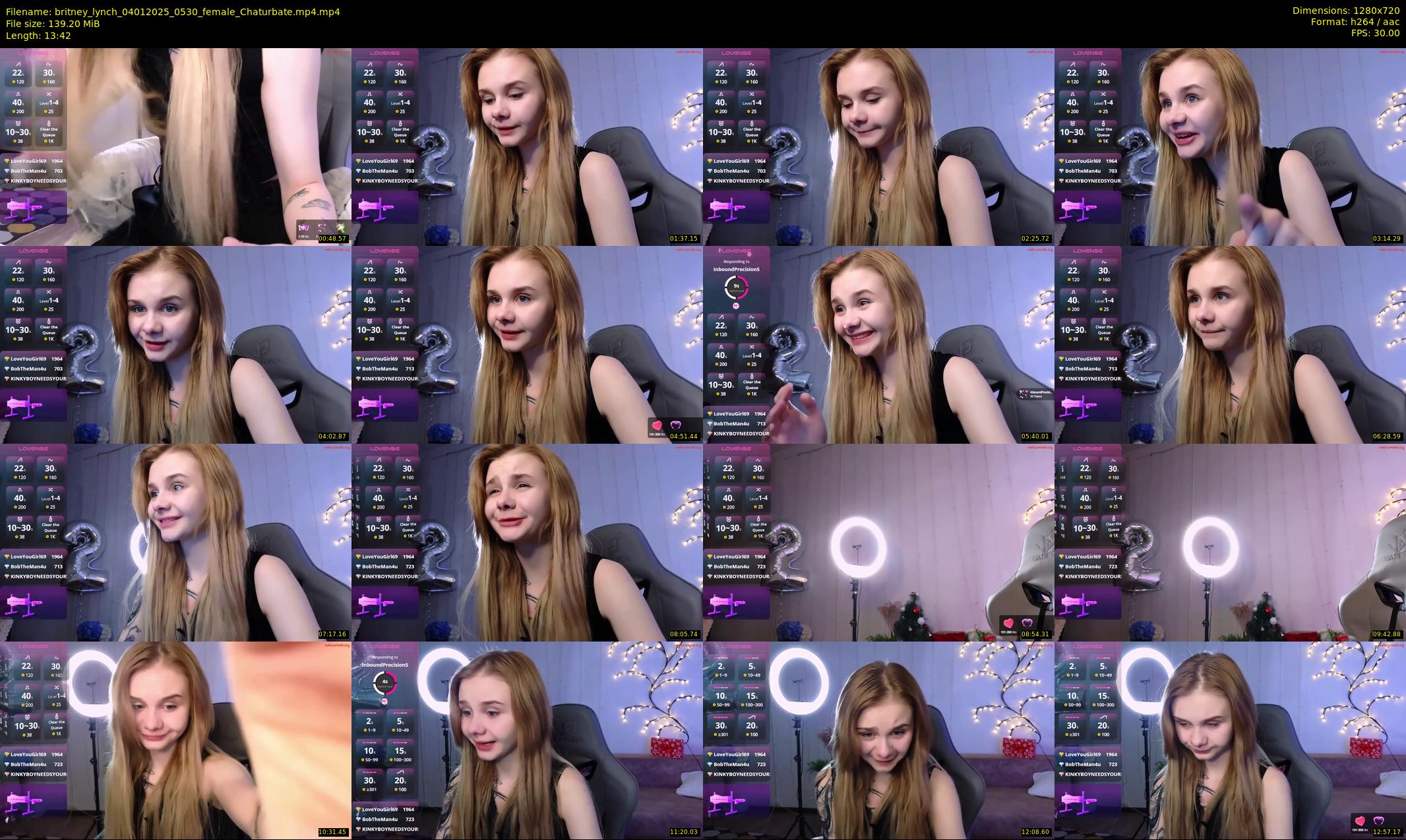 britney_lynch — 14 minute Chaturbate female cam show recording, 720p, Jan 4, 2025