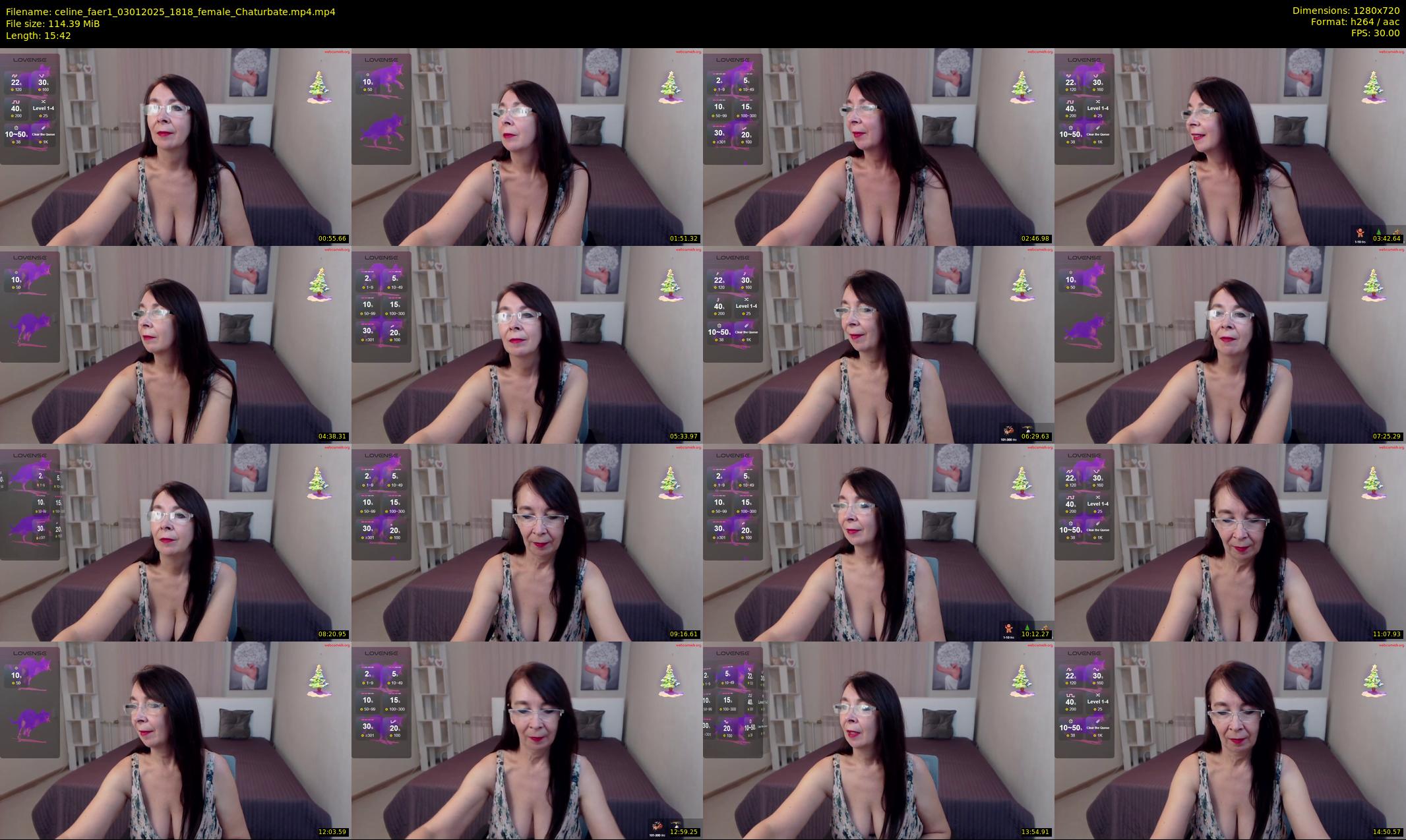 celine_faer1 — 16 minute Chaturbate female cam show recording, 720p, Jan 3, 2025