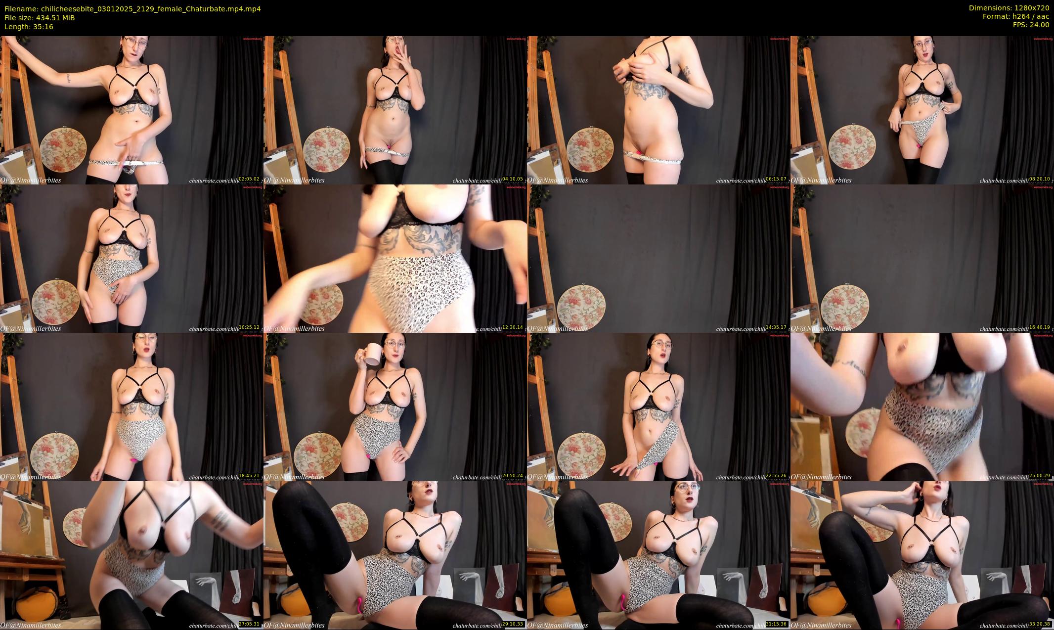chilicheesebite — 36 minute Chaturbate female cam show recording, 720p, Jan 3, 2025
