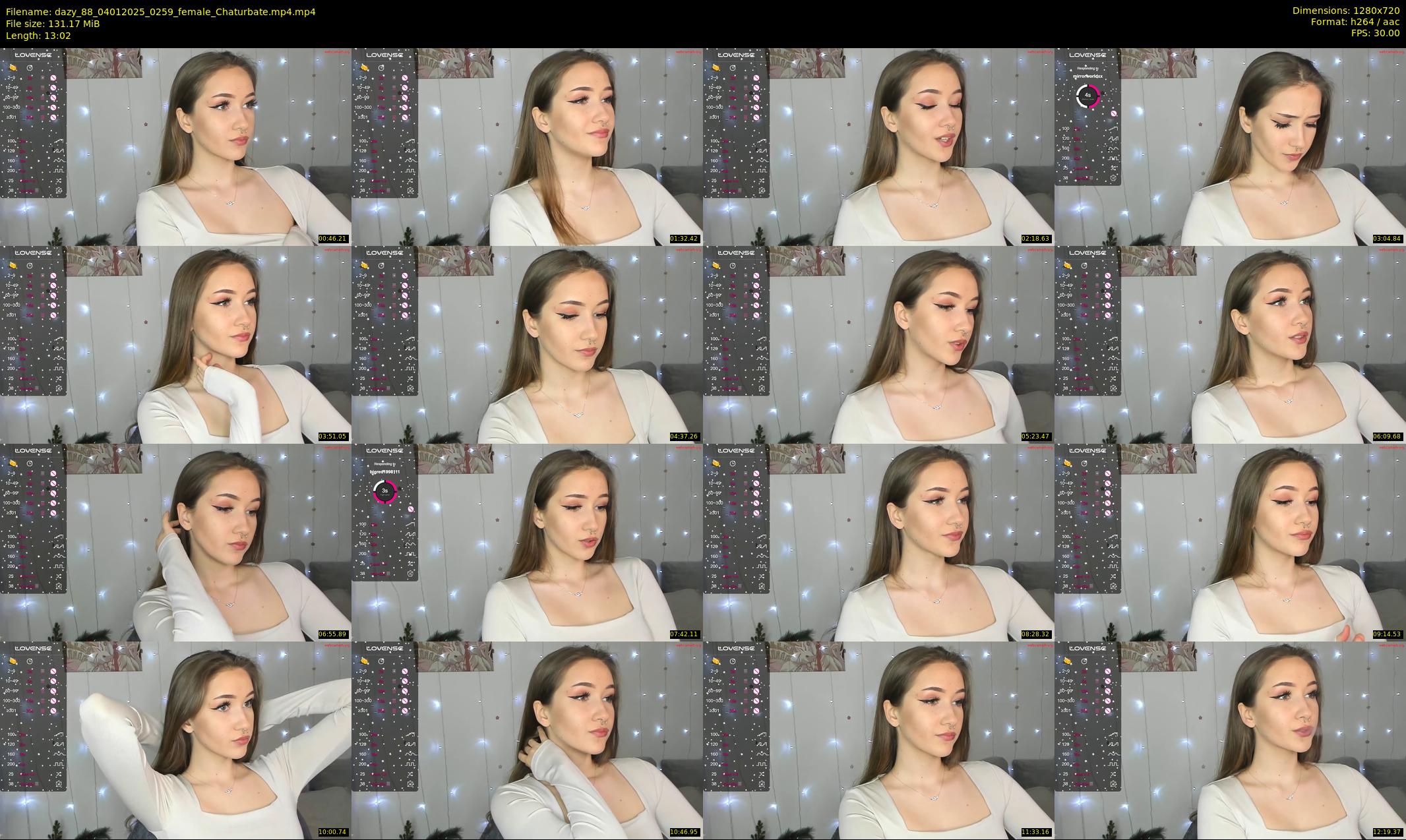 dazy_88 — 14 minute Chaturbate female cam show recording, 720p, Jan 4, 2025
