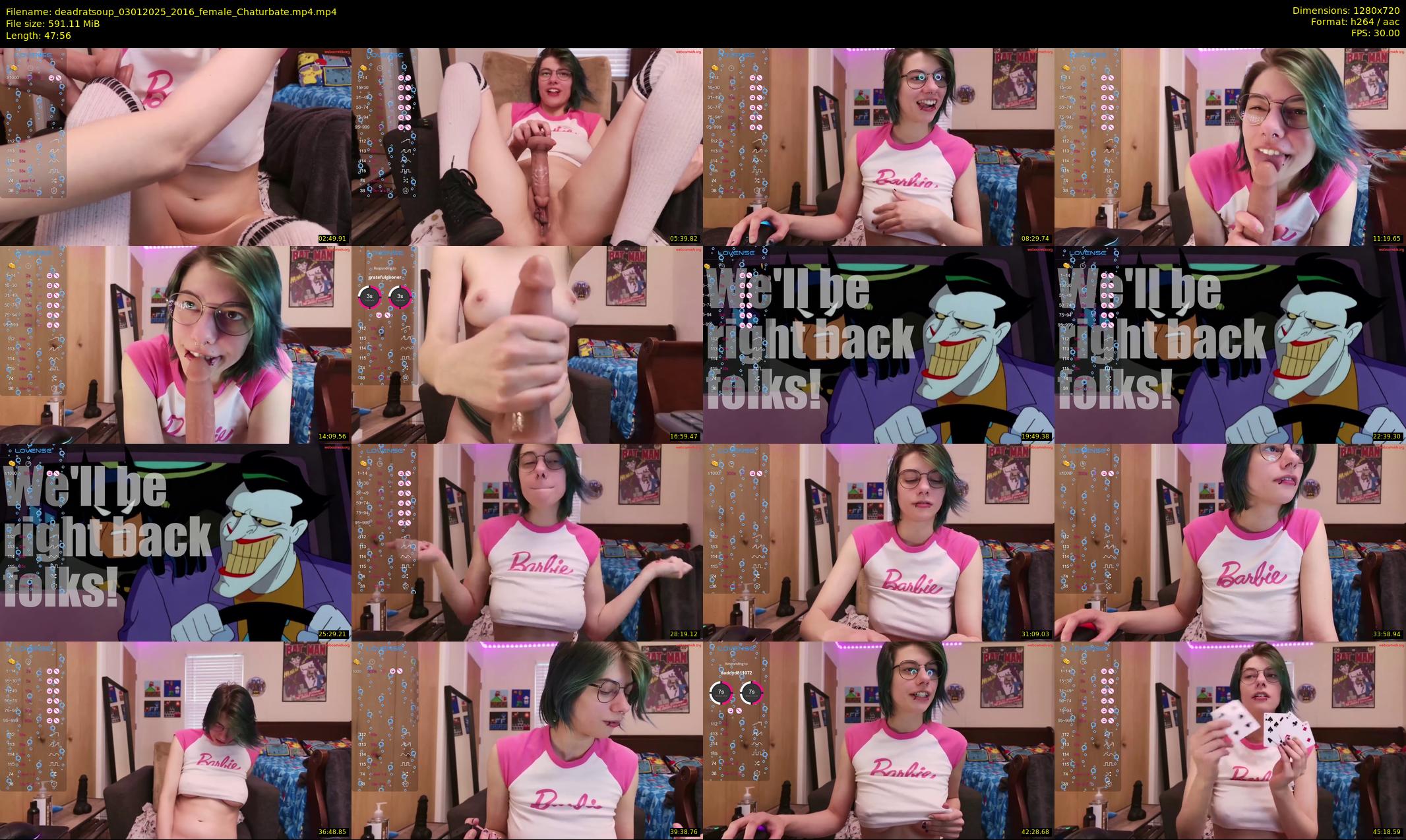 deadratsoup — 48 minute Chaturbate female cam show recording, 720p, Jan 3, 2025