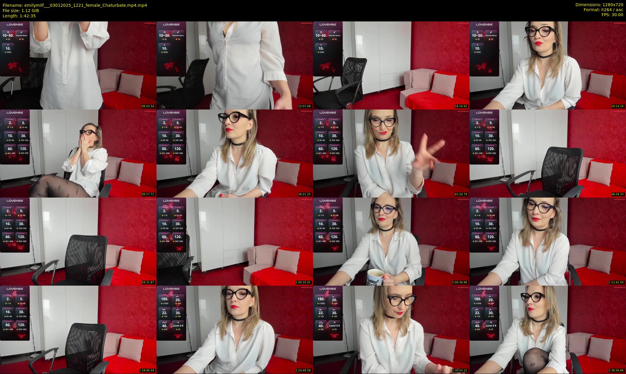 emilymilf__ — 103 minute Chaturbate female cam show recording, 720p, Jan 3, 2025