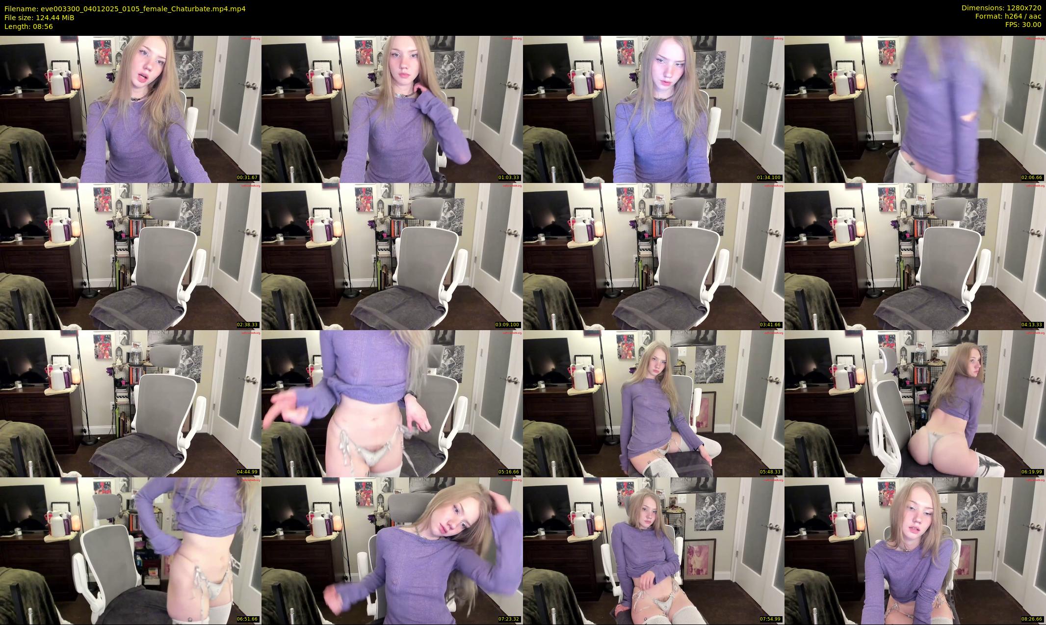 eve003300 — 9 minute Chaturbate female cam show recording, 720p, Jan 4, 2025