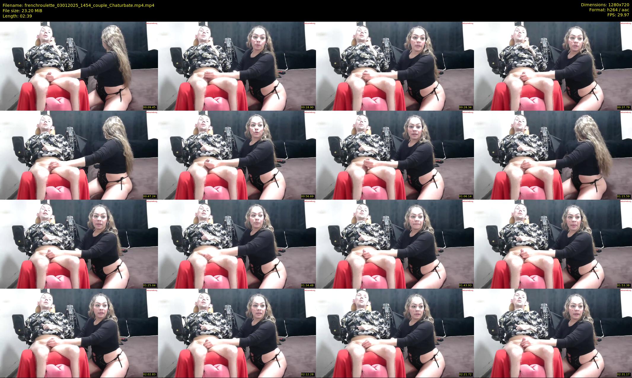 frenchroulette — 3 minute Chaturbate couple cam show recording, 720p, Jan 3, 2025