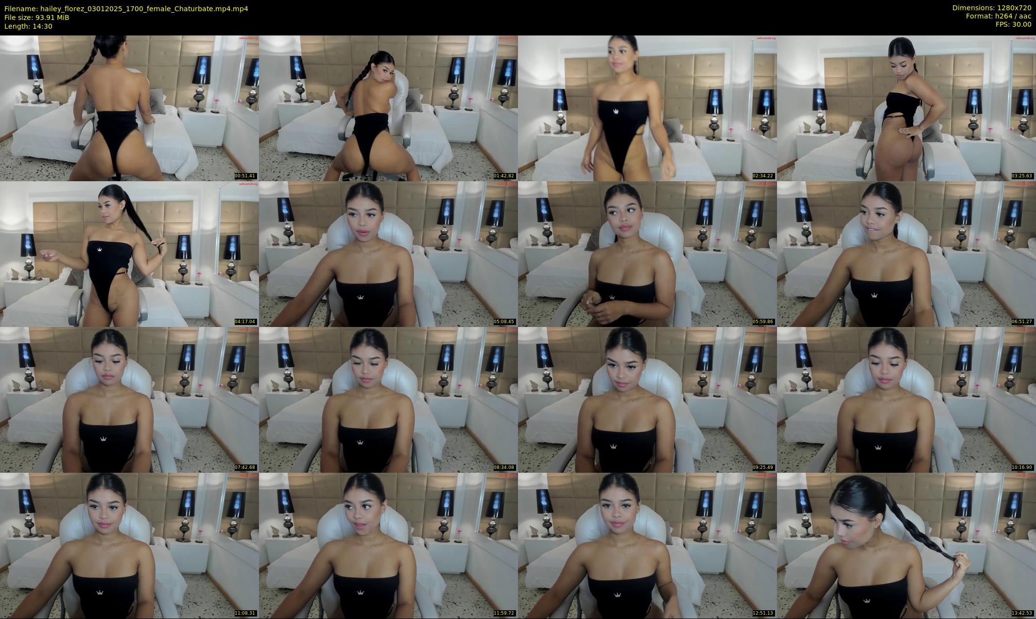 hailey_florez — 15 minute Chaturbate female cam show recording, 720p, Jan 3, 2025
