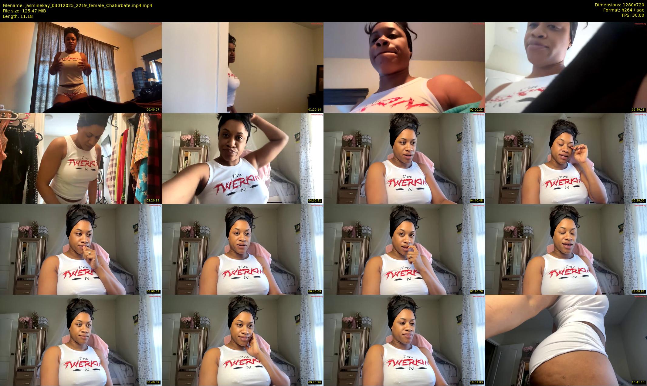 jasminekay — 12 minute Chaturbate female cam show recording, 720p, Jan 3, 2025