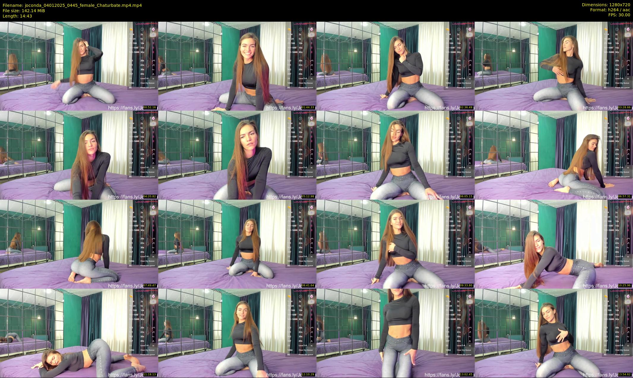joconda — 15 minute Chaturbate female cam show recording, 720p, Jan 4, 2025