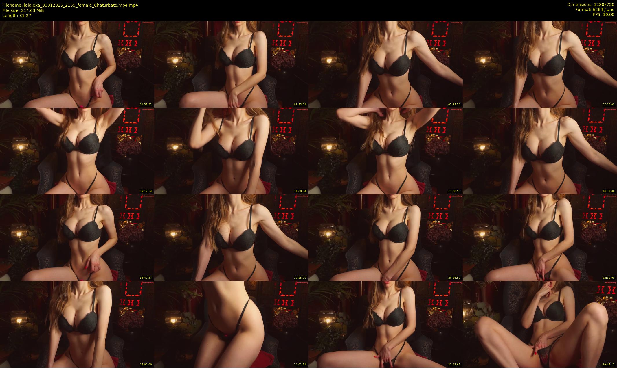 lalalexa — 32 minute Chaturbate female cam show recording, 720p, Jan 3, 2025