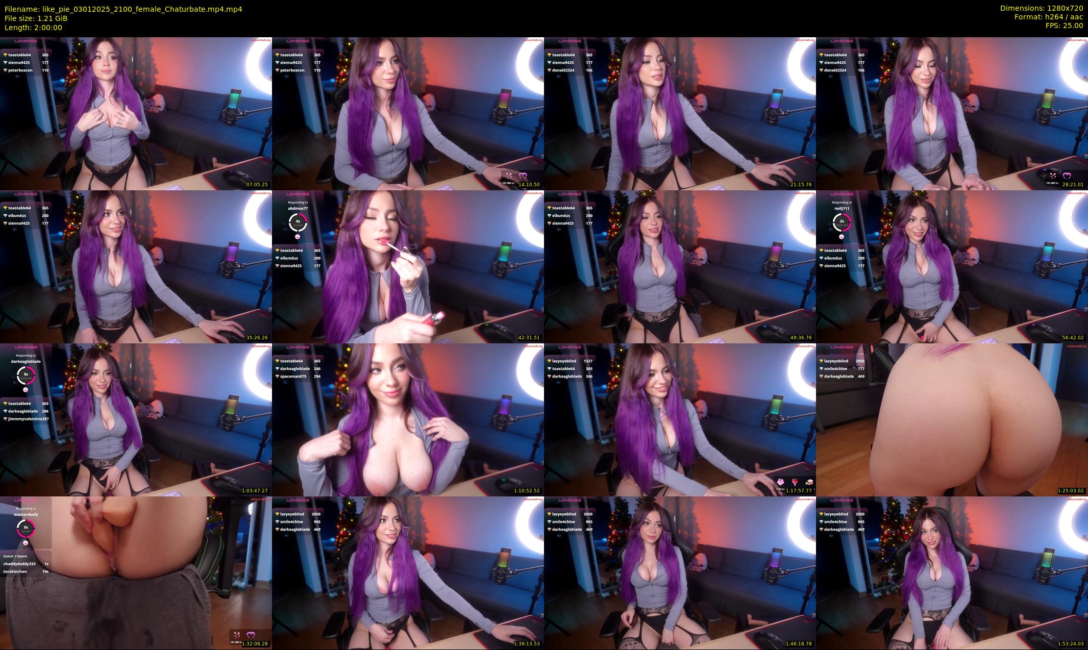 like_pie — 120 minute Chaturbate couple cam show recording, 720p, Jan 3, 2025