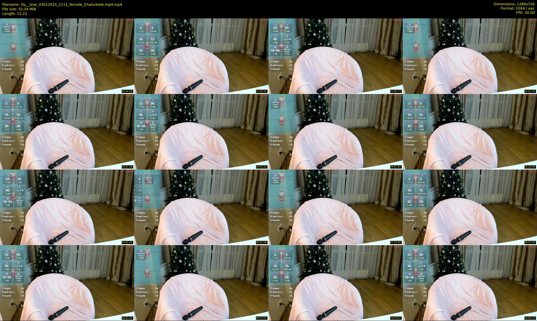 lily__love — 12 minute Chaturbate female cam show recording, 720p, Jan 3, 2025