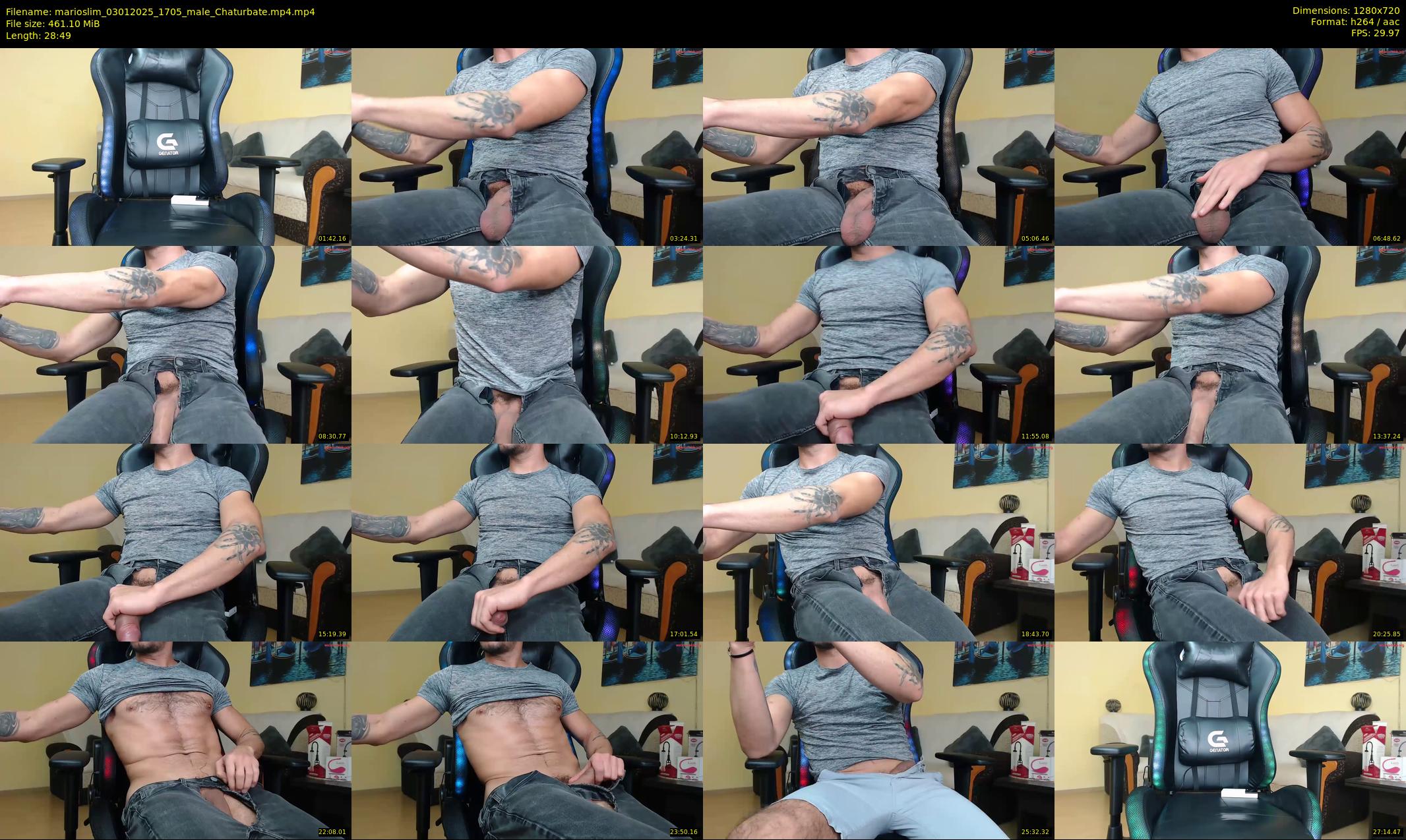 marioslim — 29 minute Chaturbate male cam show recording, 720p, Jan 3, 2025