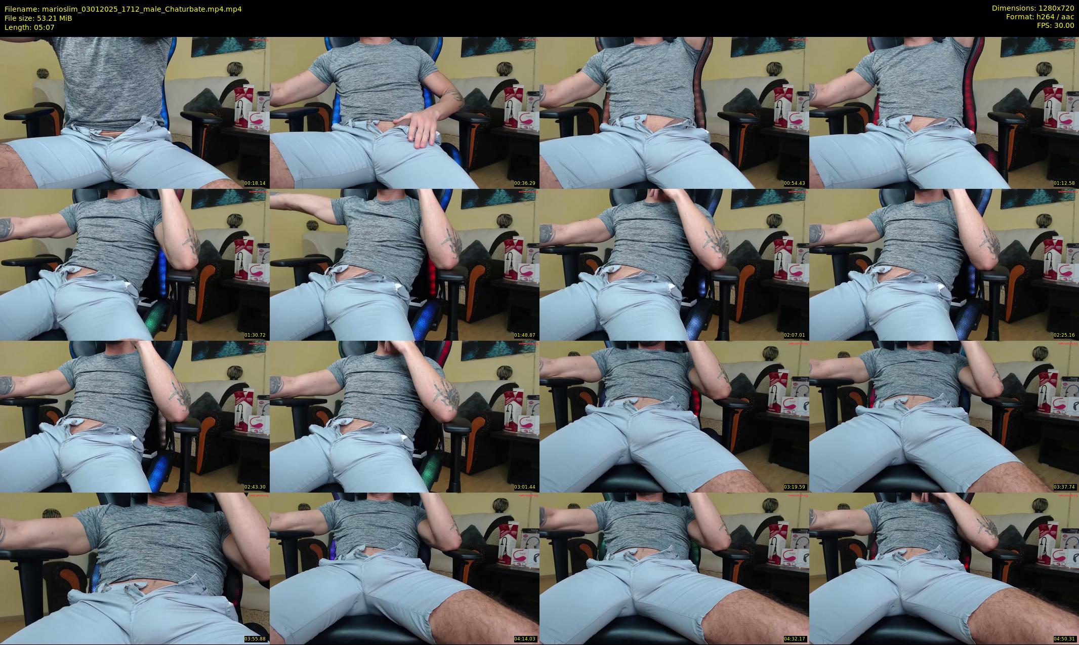 marioslim — 6 minute Chaturbate male cam show recording, 720p, Jan 3, 2025